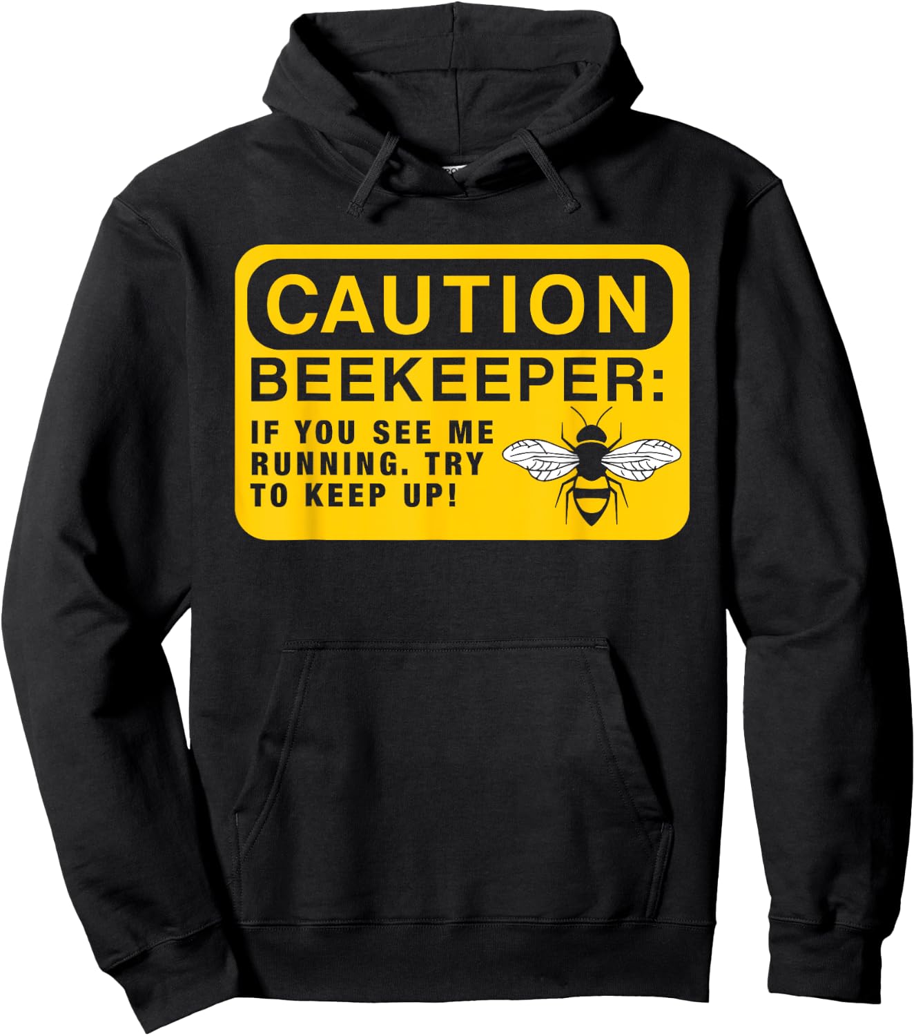 Beekeeping Gift Funny Beekeeping Caution Beekeeper Hoodie - Hoodie | Black