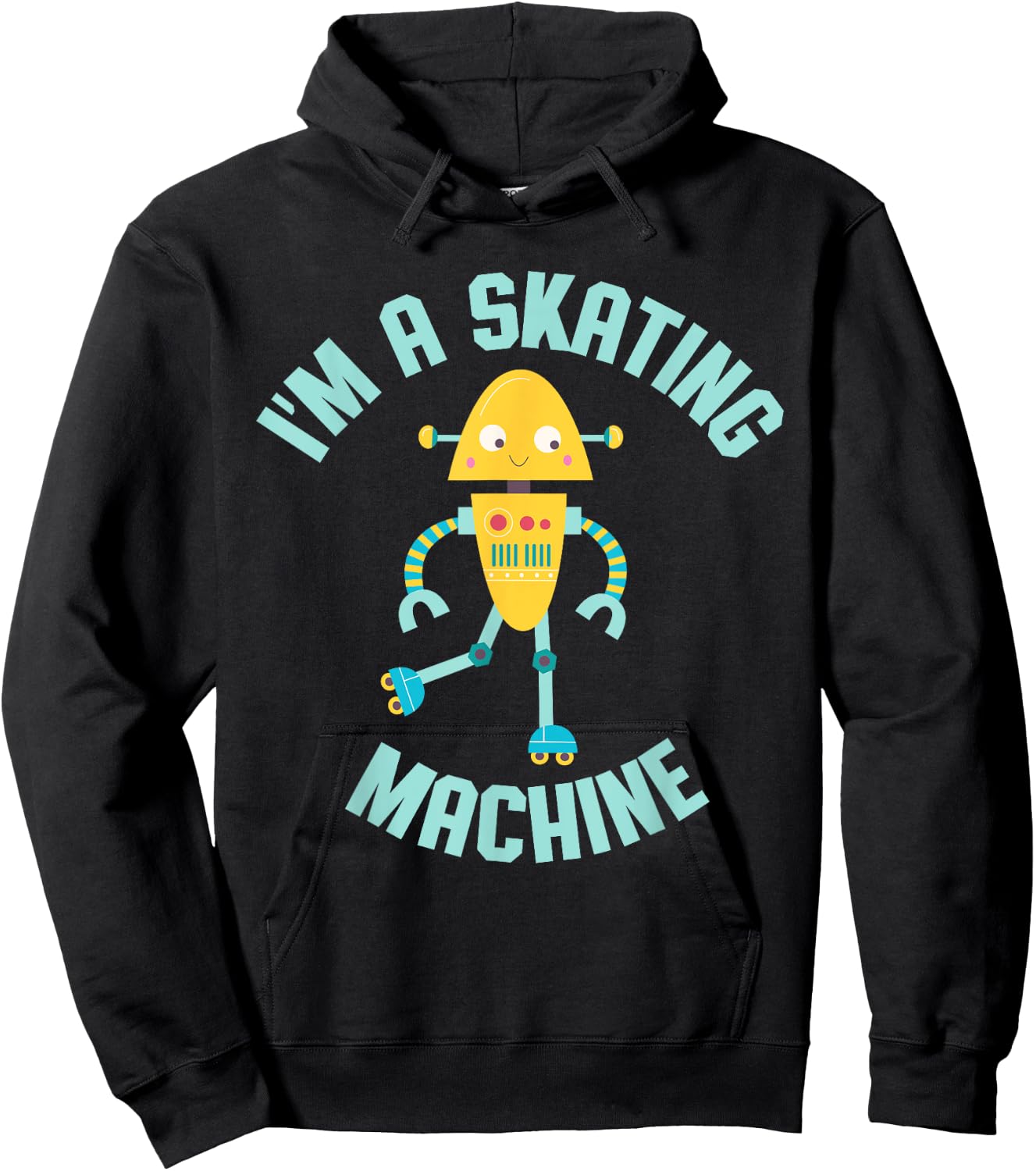 Roller Skating Robot for Boys and Girls Hoodie - Hoodie | Black