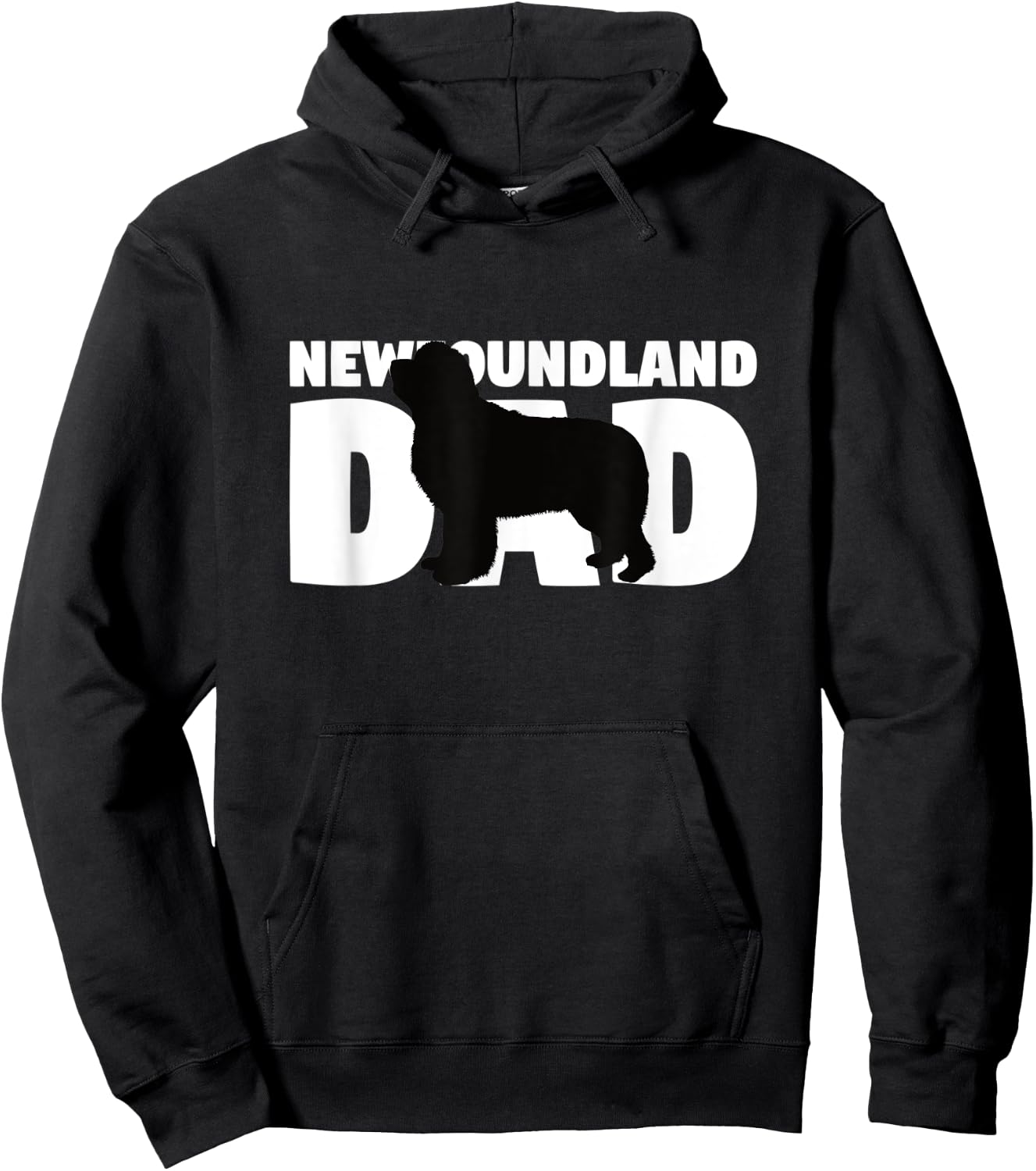 Newfoundland Dad Shirt Newfoundland Gift Dog Father Dog Men Women Kids Hoodie - Hoodie | Black