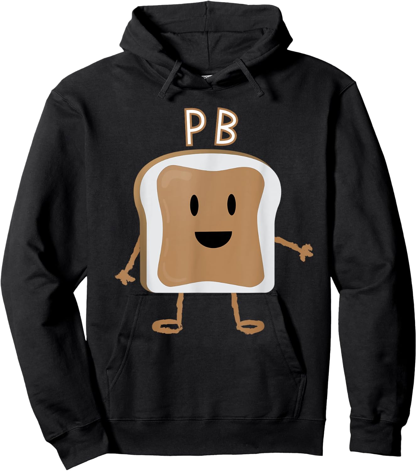 PB&J Halloween Matching Couples Costume Hoodie - Hoodie | Black