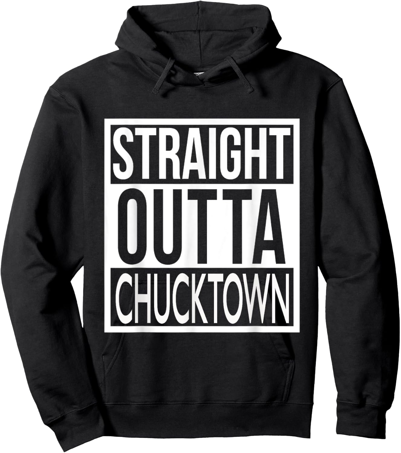 Straight Outta Chucktown Charleston, SC Hoodie - Hoodie | Black