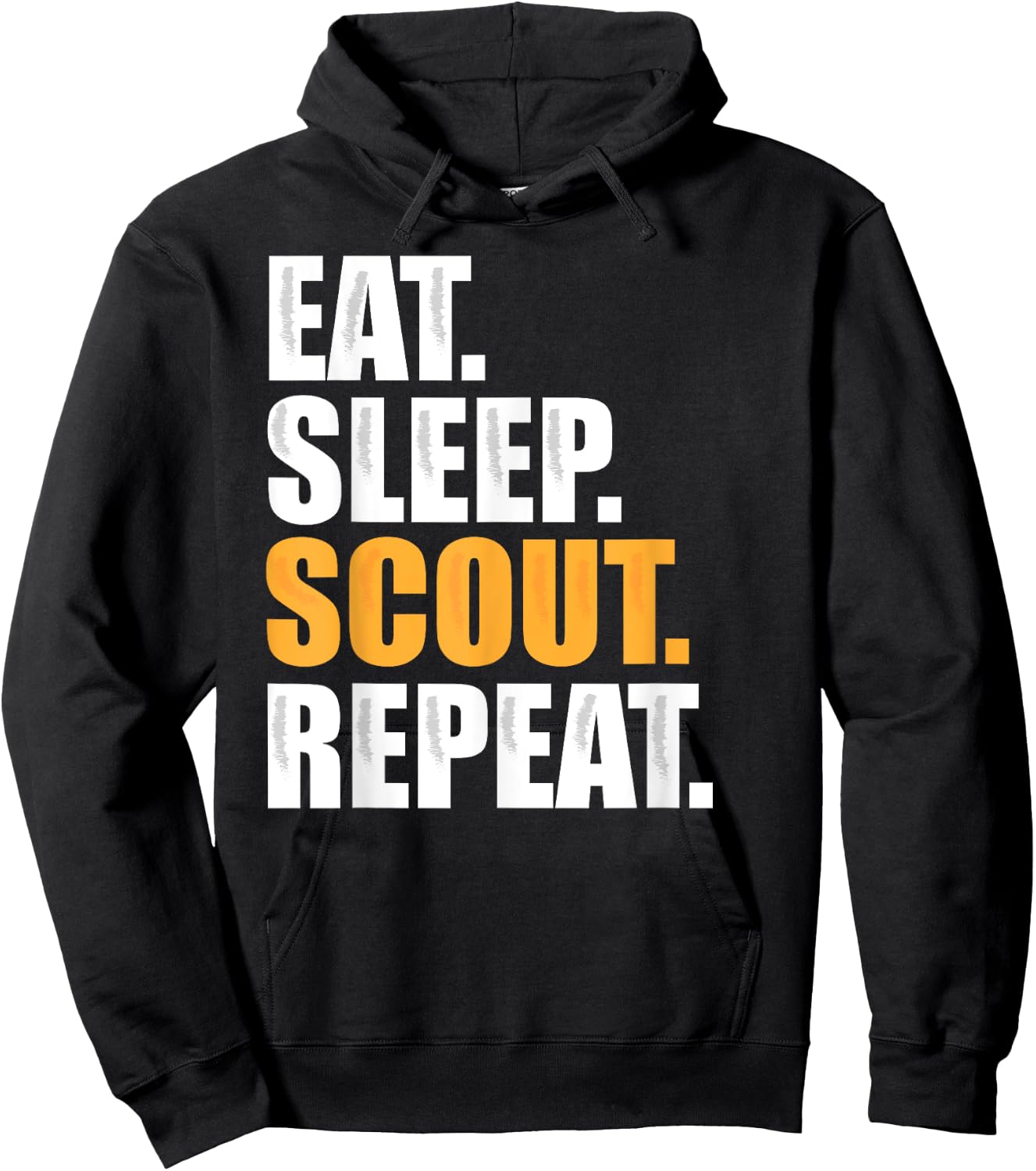 Eat Sleep Scout Repeat - Scouting Gift Hoodie - Hoodie | Black
