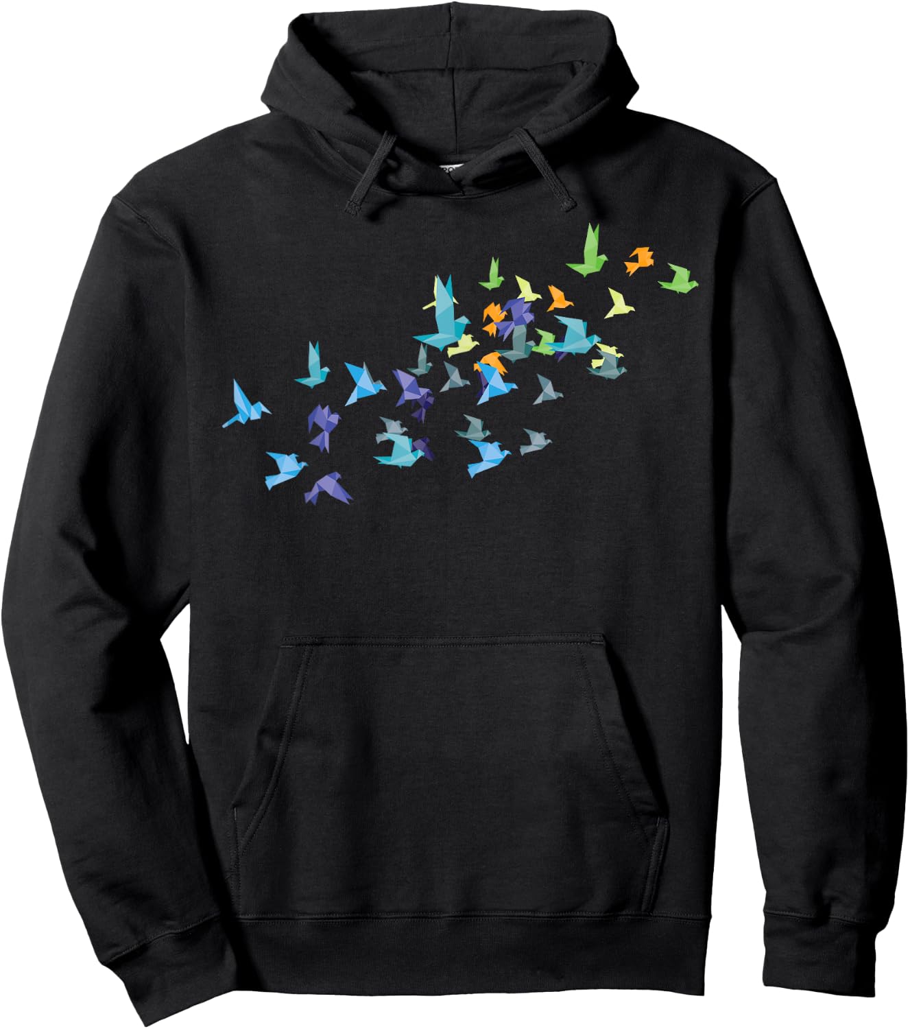 Origami Paper Cranes Japanese Culture Bird Lovers Gift Hoodie - Hoodie | Black
