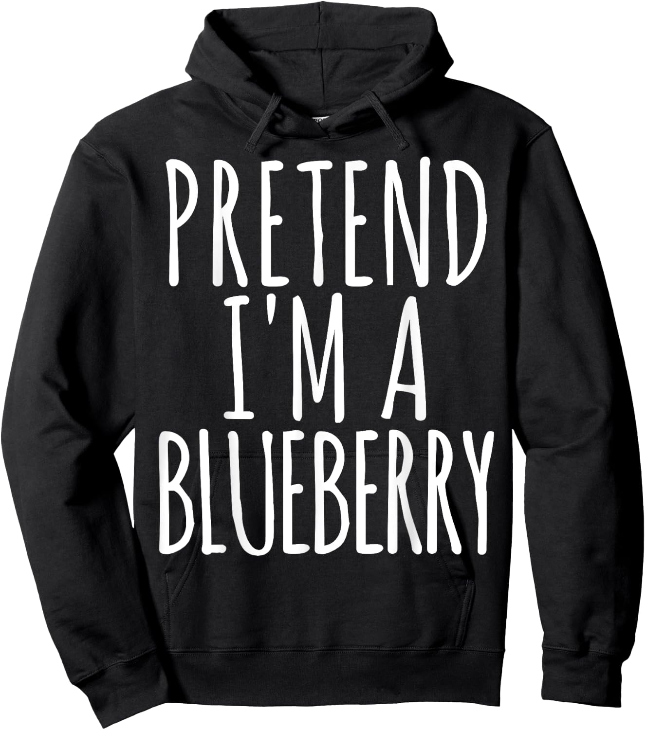 Funny Lazy Halloween PRETEND I'M A BLUEBERRY Gift Men Hoodie - Hoodie | Black
