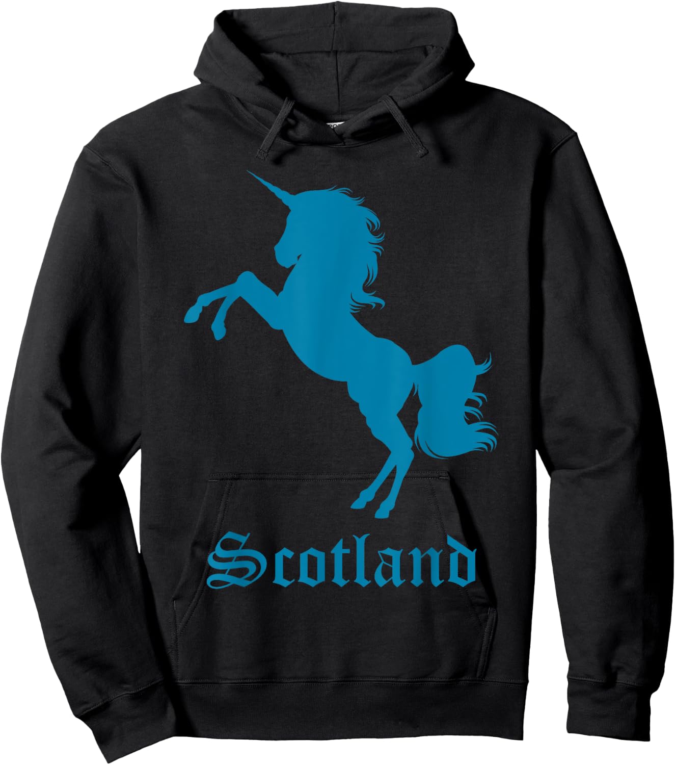 Scotland Unicorn Silhouette National Symbol Scottish Gifts Hoodie - Hoodie | Black