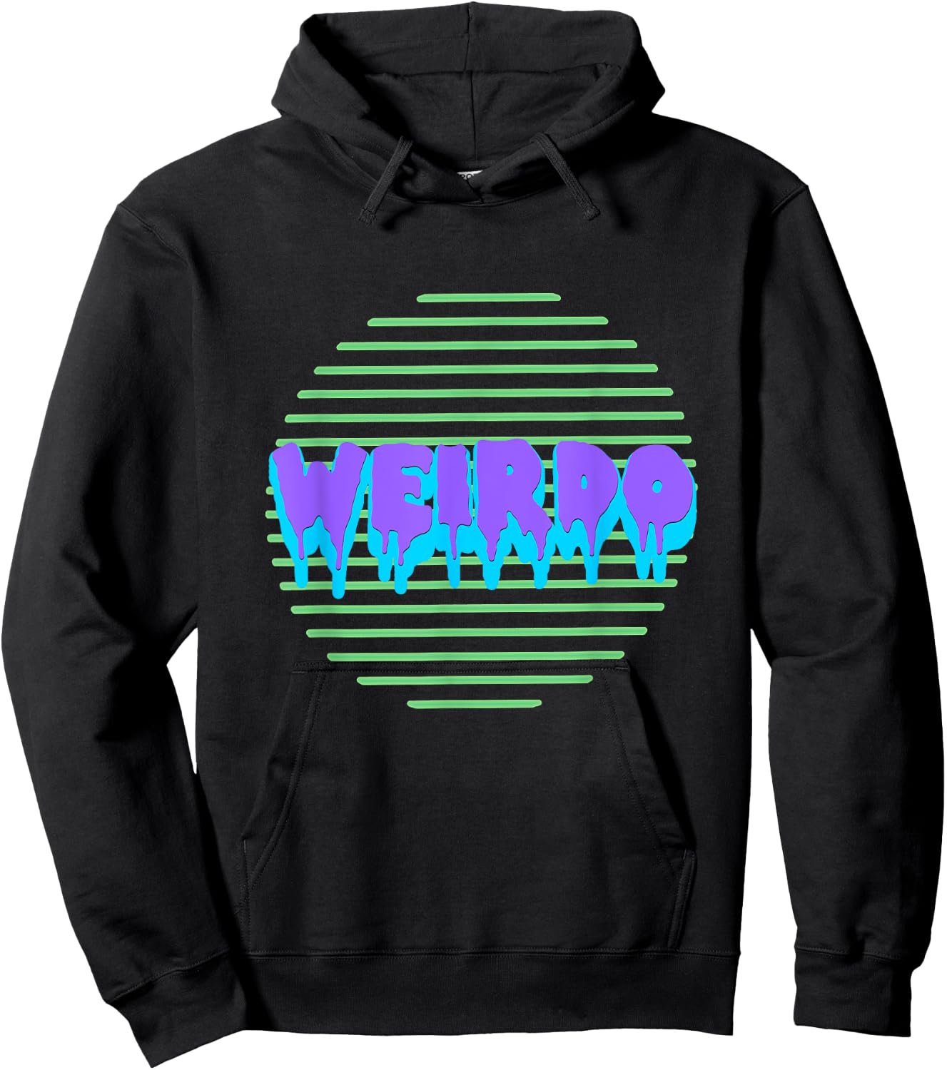 Pastel Goth Neon Kawaii WEIRDO Vaporwave Shirt Hoodie - Hoodie | Black