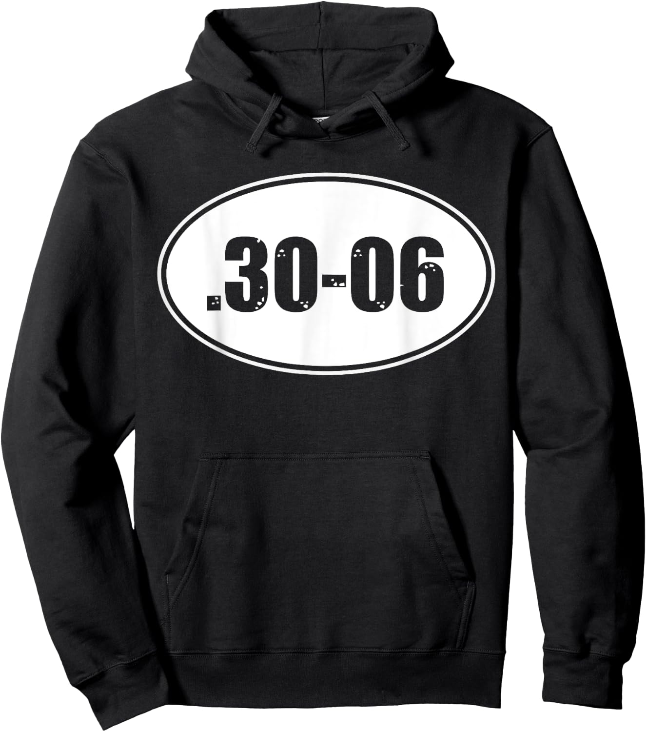 .30-06 MILITARY RIFLE GUN AMMO SHIRT, 30-06 Hunting Round Hoodie - Hoodie | Black