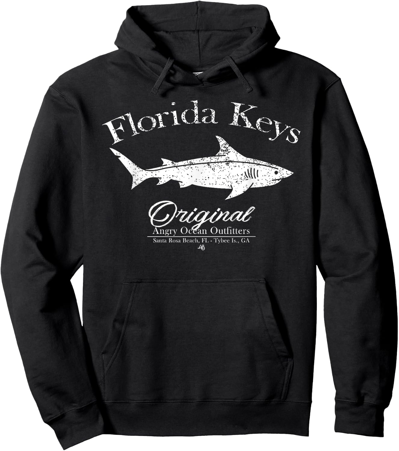 Florida Keys T Shirt Shark Key West Marathon Key Largo Hoodie - Hoodie | Black