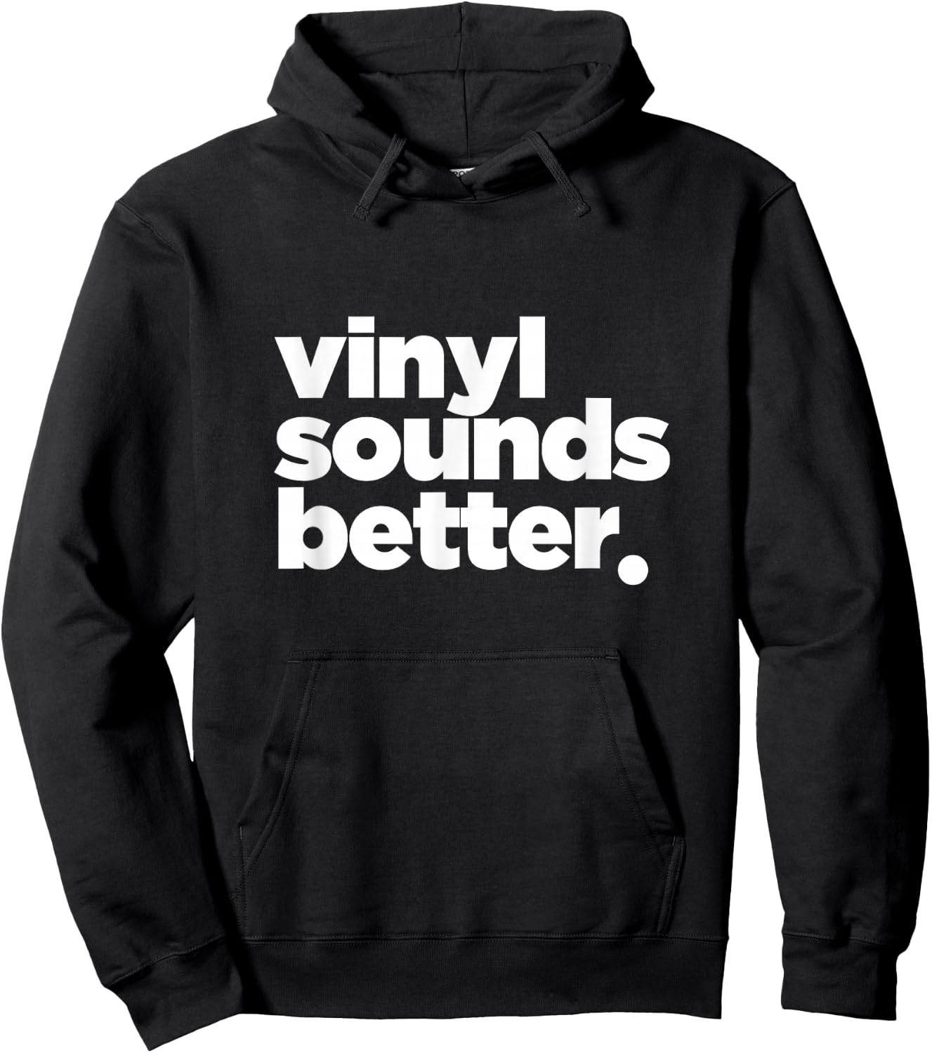 Vinyl Sounds Better Hoodie - Hoodie | Black