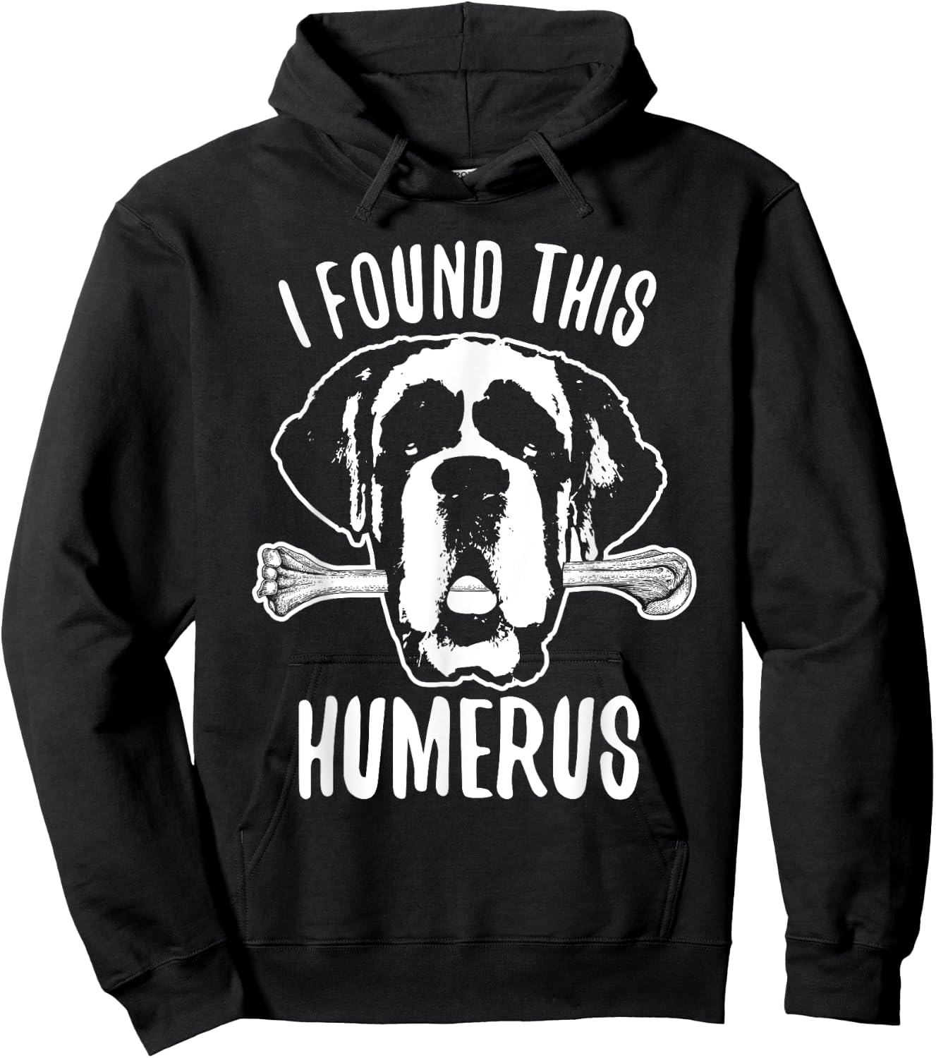 St Bernard Shirt Dog Humerus Saint Bernard Women Girls Kids Hoodie - Hoodie | Black