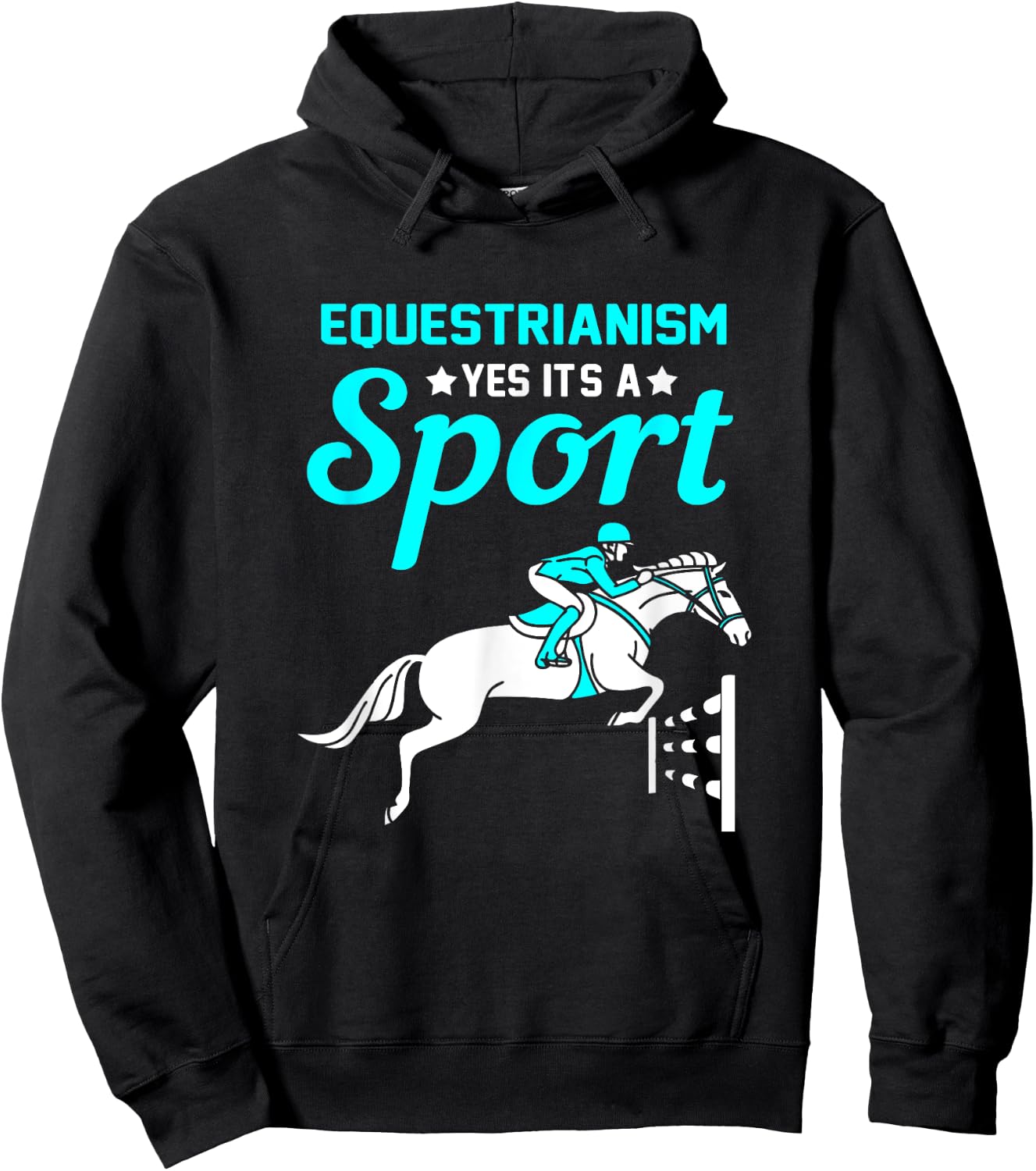 Horse Riding is a Sport Equestrianism Rocks Hoodie - Hoodie | Black