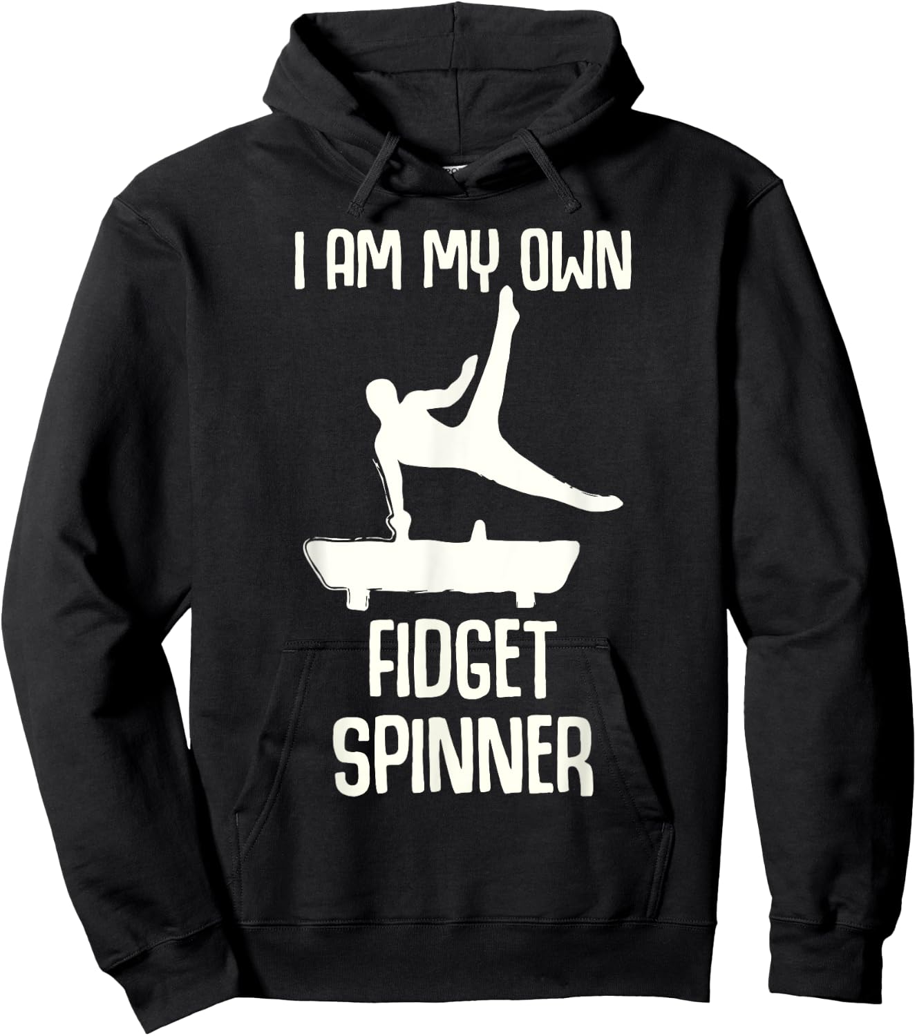 Boys Gymnastics Fidget Spinner Hoodie - Hoodie | Black