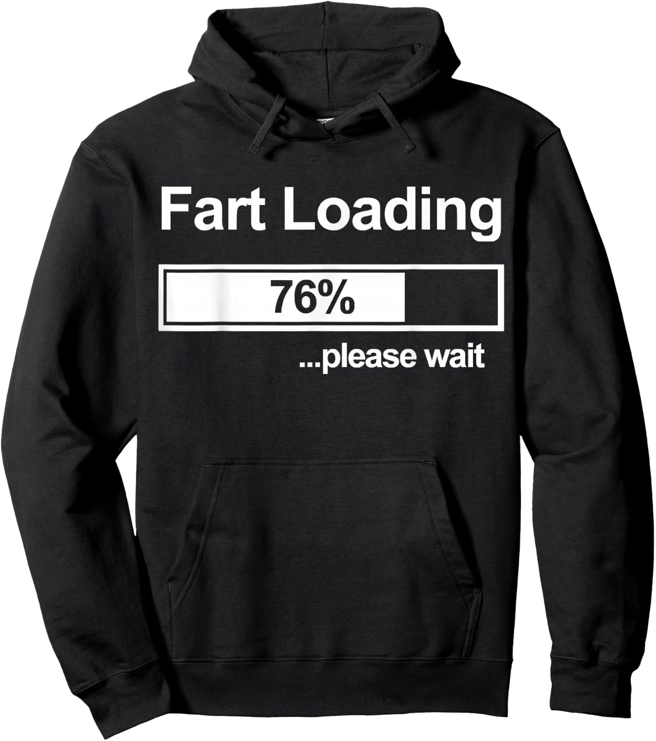 Fart Loading Women Men Kids Fart Loading Please Wait Hoodie - Hoodie | Black
