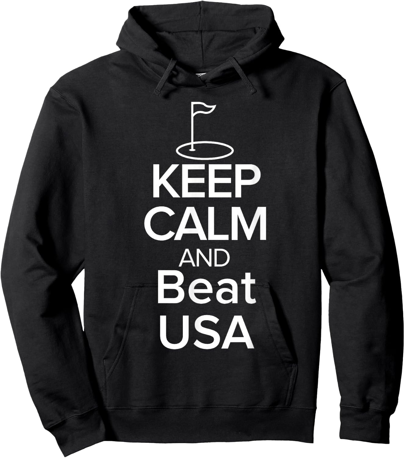 TEAM EUROPE Keep Calm and beat USA Golf Cup Hoodie - Hoodie | Black
