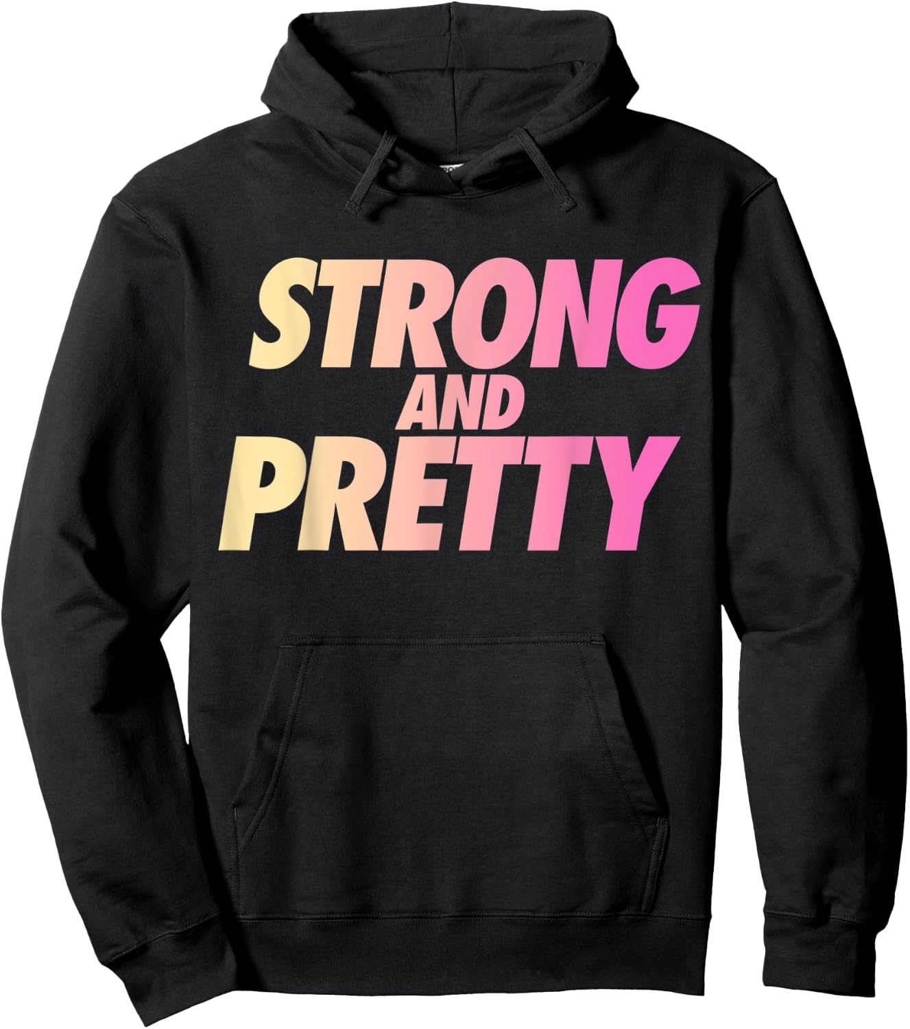 Strong And Pretty Strongman Men Women Fitness Gym Workout Hoodie - Hoodie | Black
