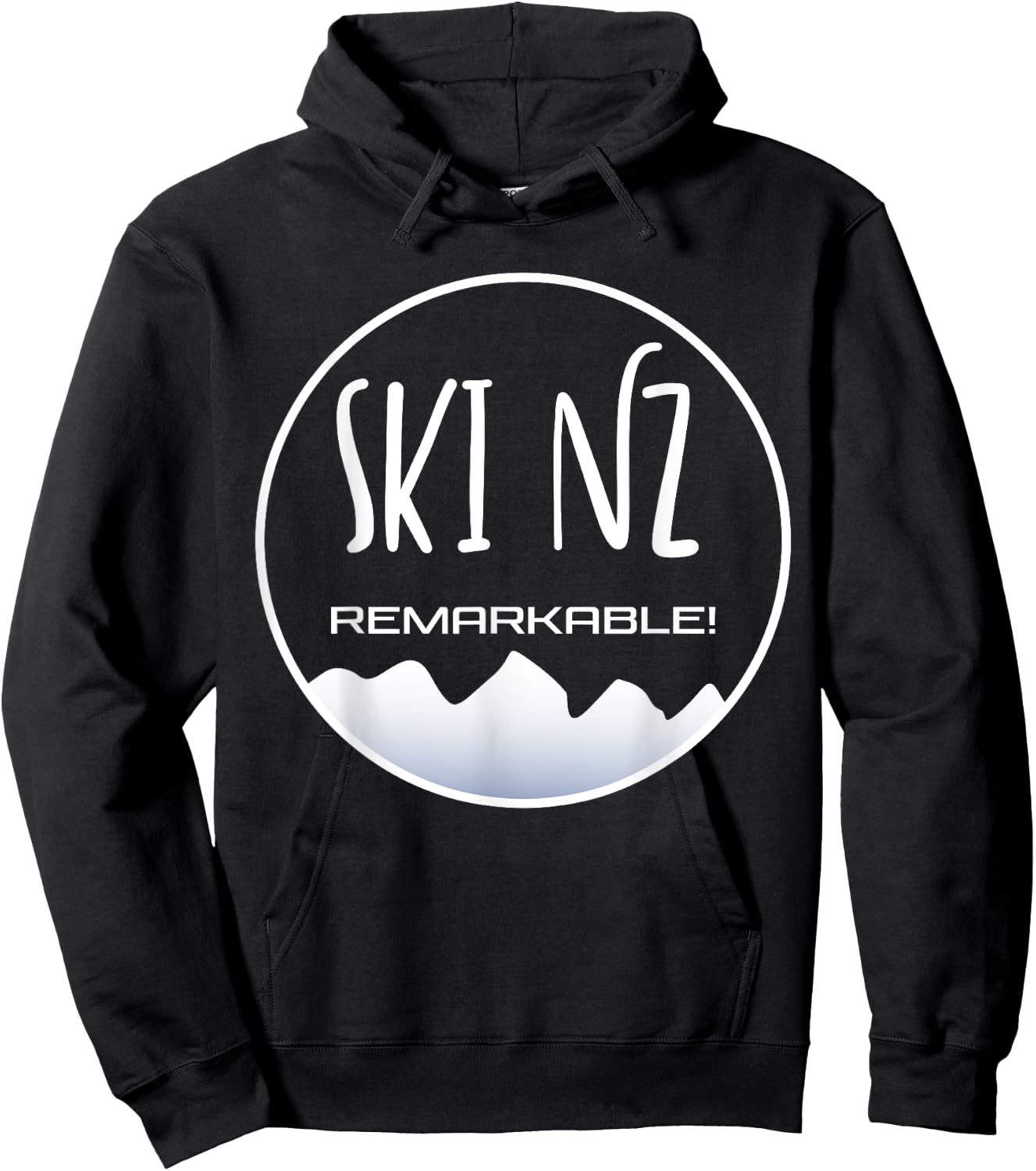 Ski New Zealand - the Remarkables Mountains Queenstown Hoodie - Hoodie | Black
