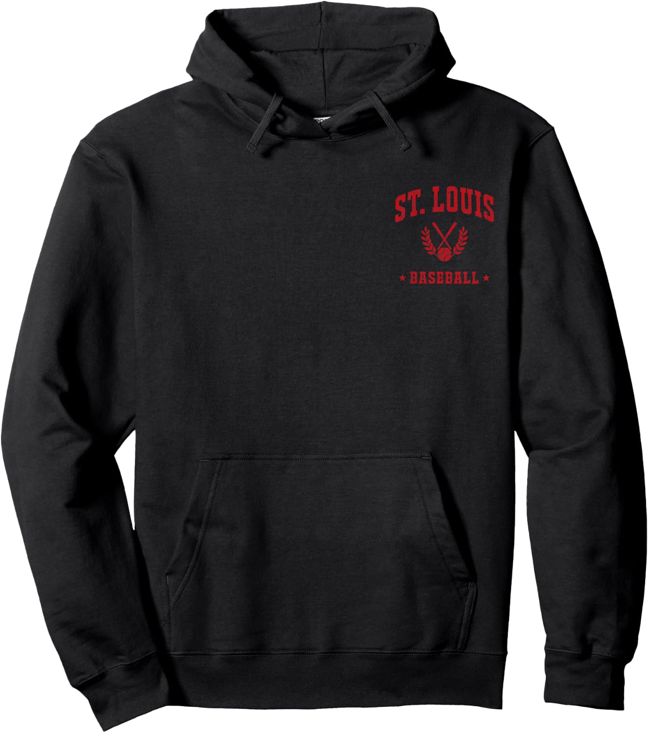 St Louis Baseball Vintage Gameday Retro Baseball Lover Hoodie - Hoodie | Black