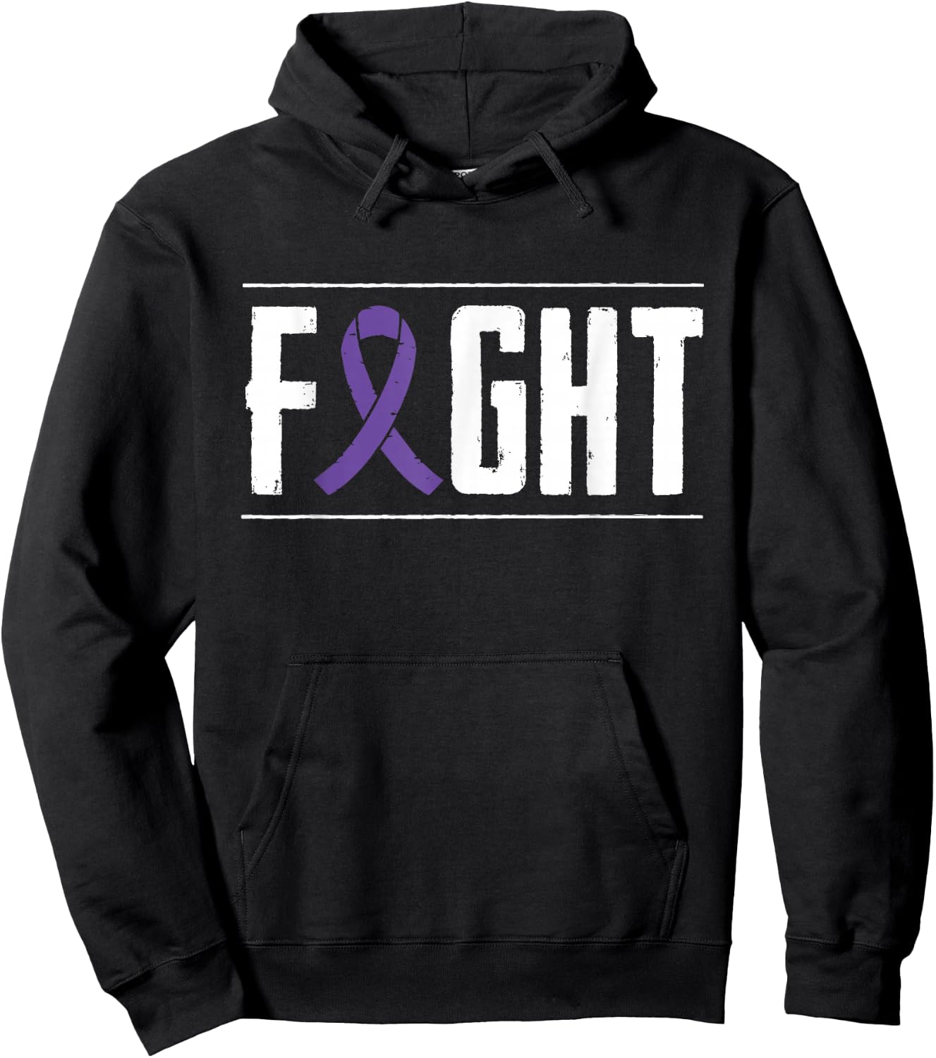 Pancreatic Cancer Fight Cancer Ribbon Hoodie - Hoodie | Black
