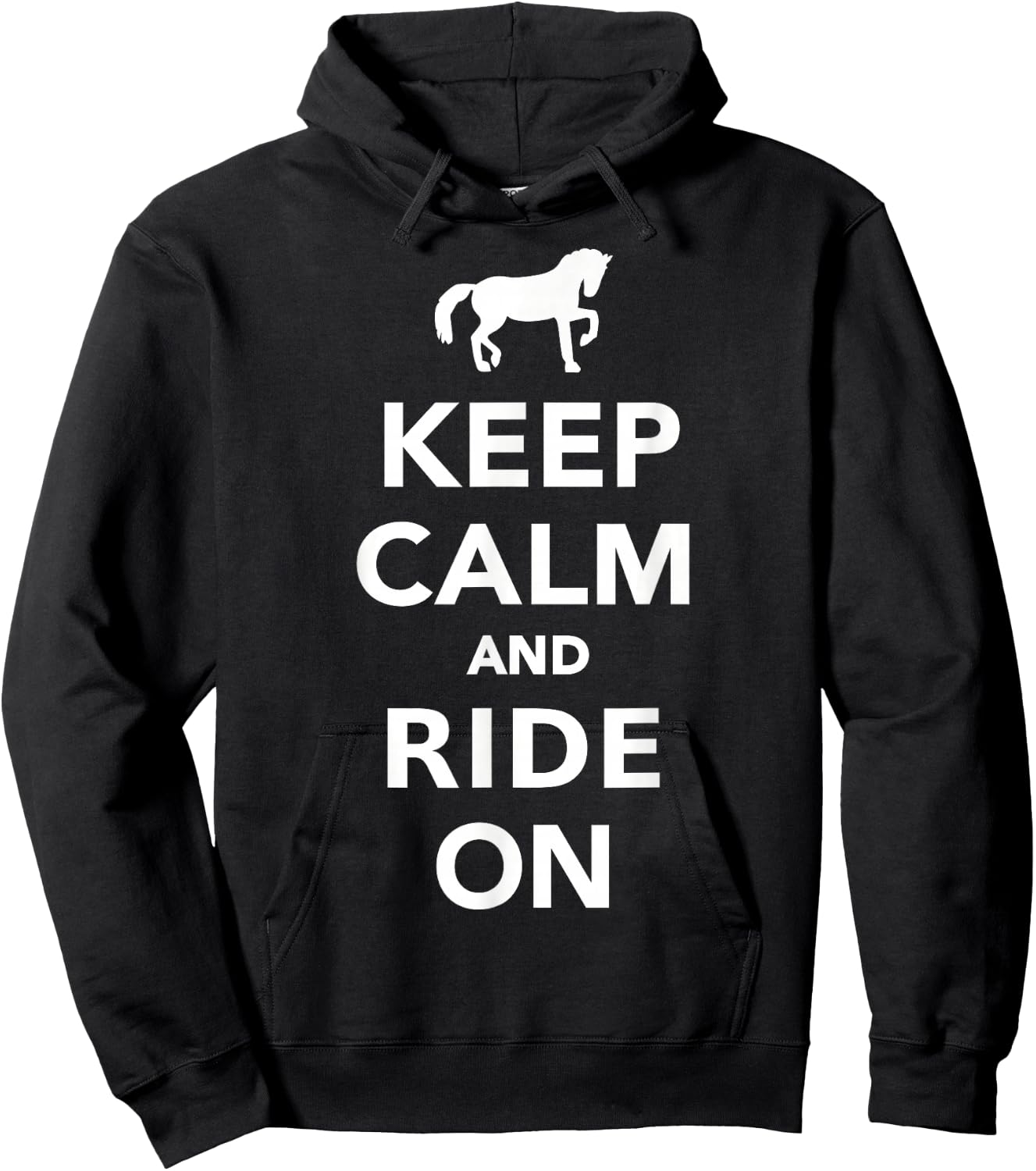 Keep calm and ride on Hoodie - Hoodie | Black