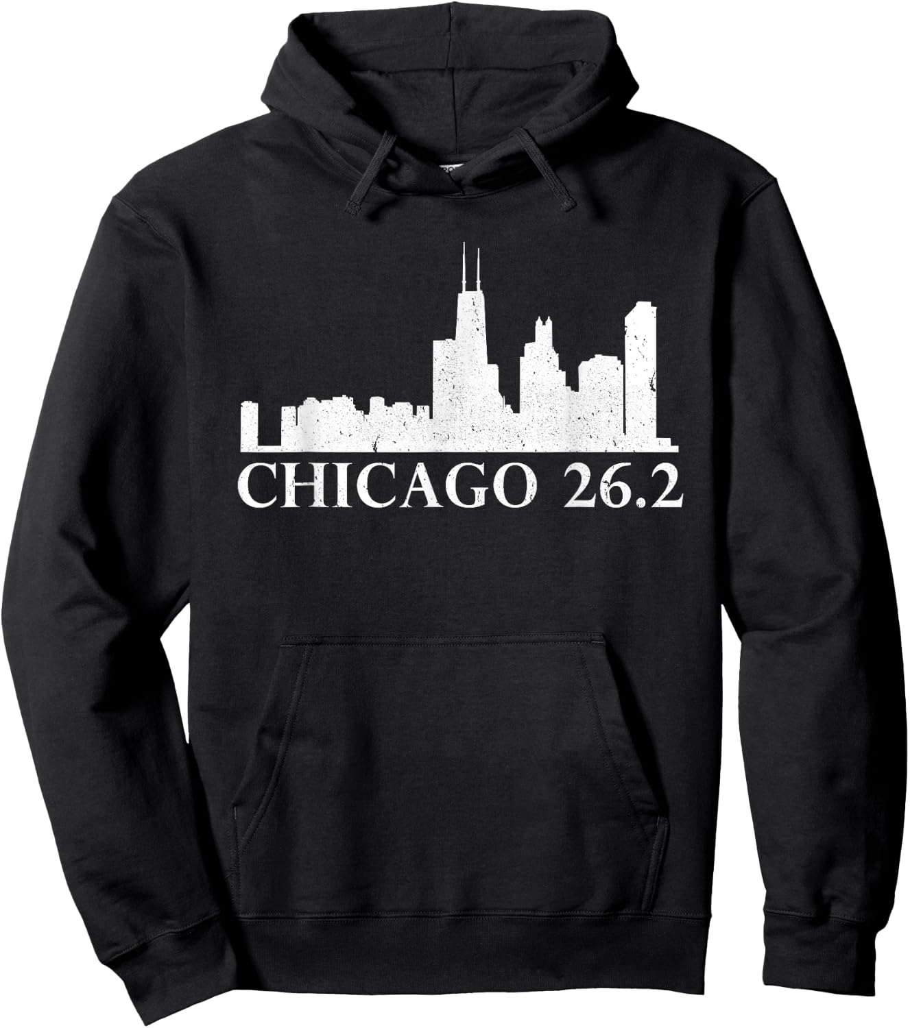 Chicago 26.2 Running Marathon Illinois Marathoner Shirt Hoodie - Hoodie | Black