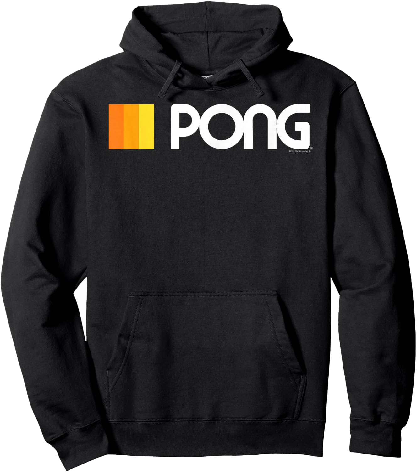Atari White Type Pong Hoodie - Hoodie | Black