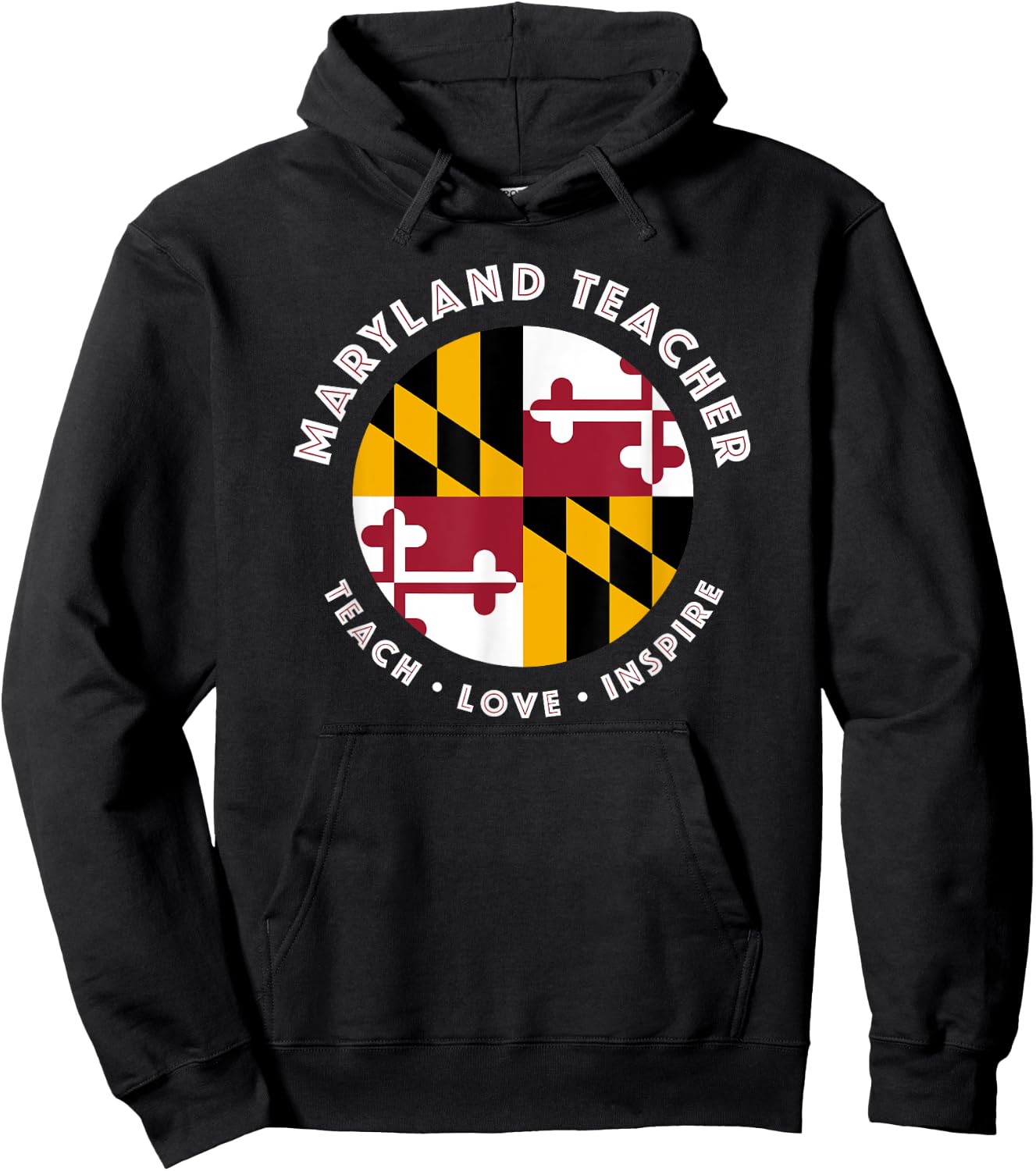Maryland Teacher Men Women Hoodie - Hoodie | Black