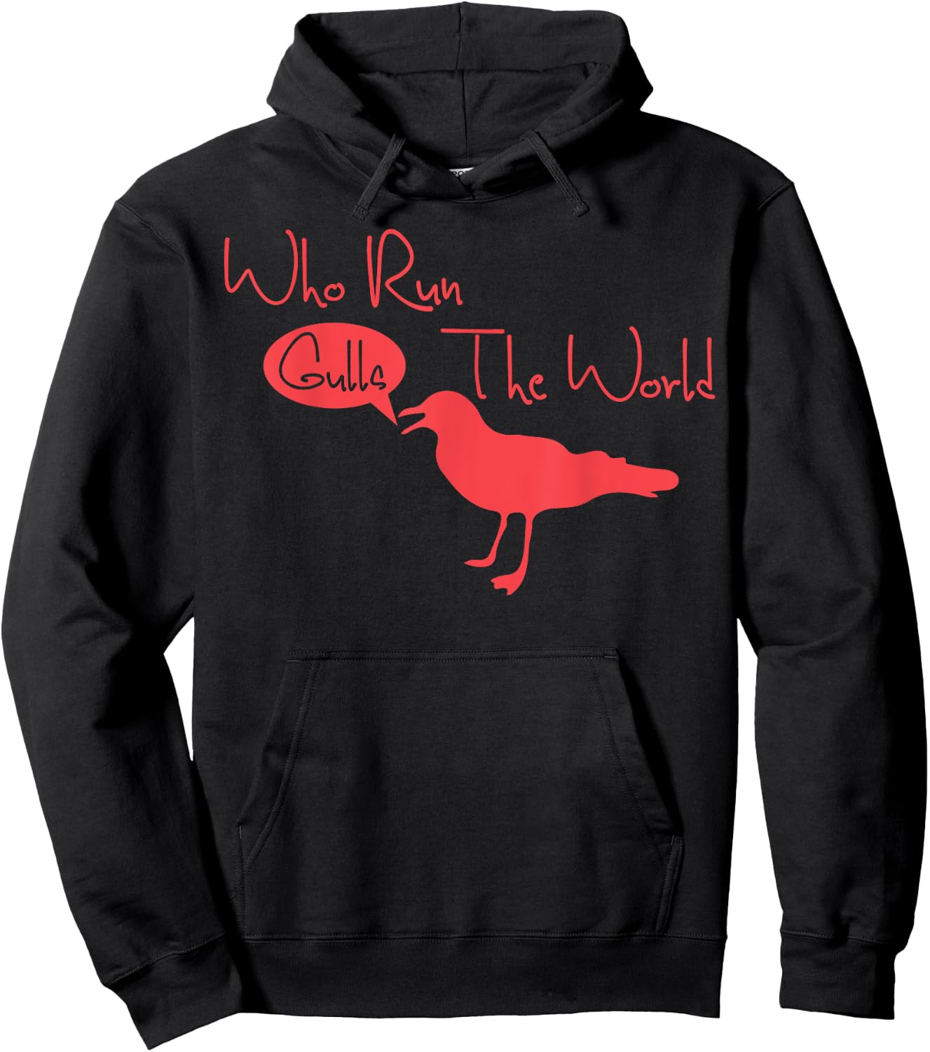 Who Run The World Gulls Hoodie - Hoodie | Black