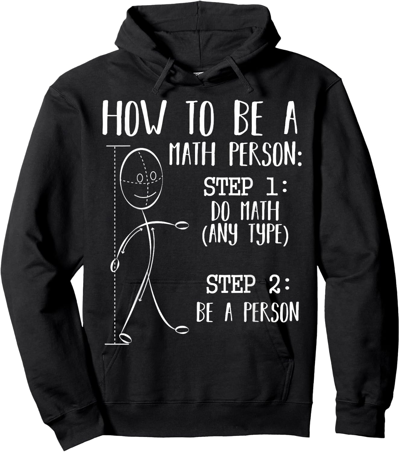 How To Be A Math Person Equation Calculation Lover Quotes Hoodie - Hoodie | Black