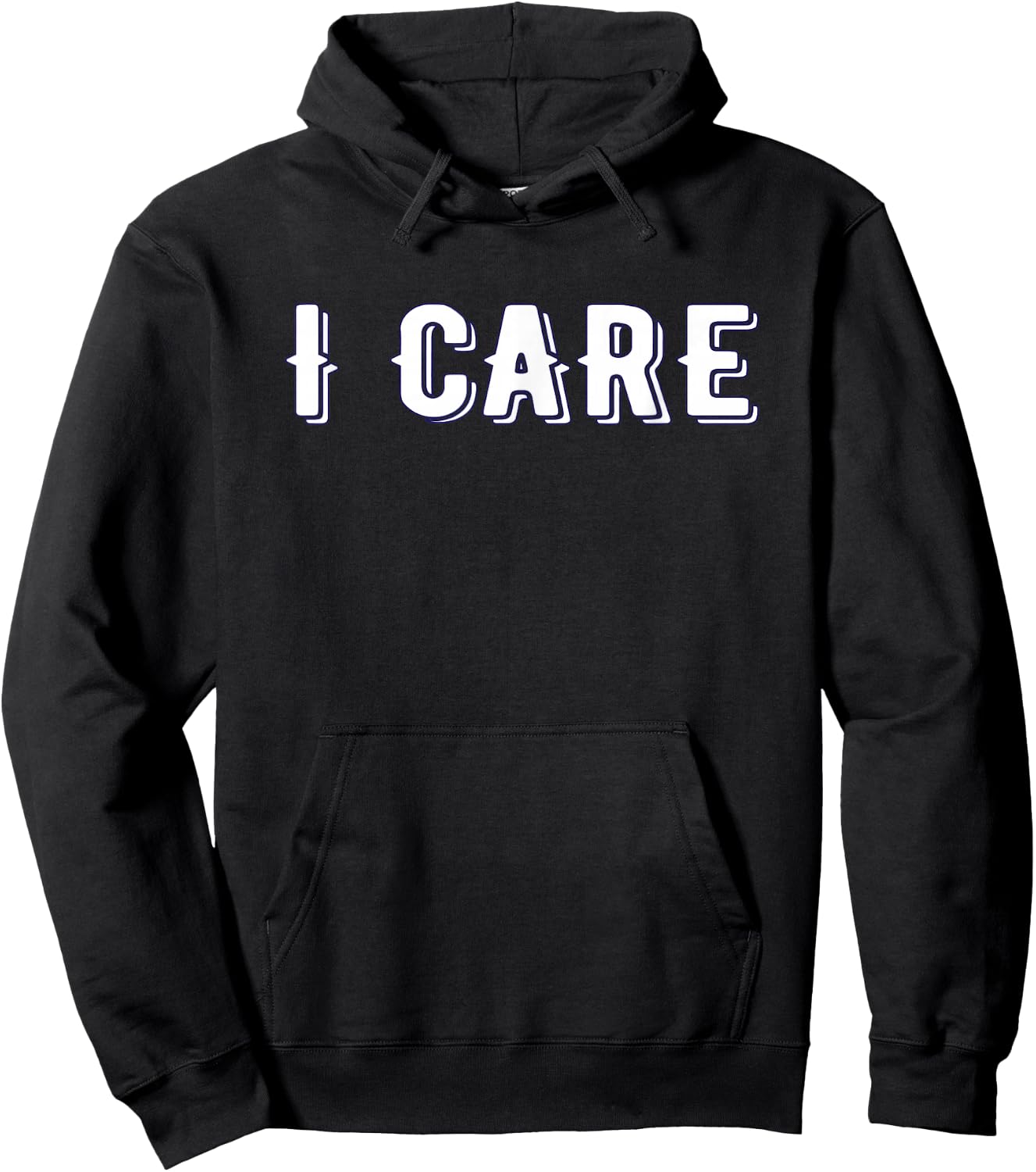 I Care Shirt Hoodie - Hoodie | Black
