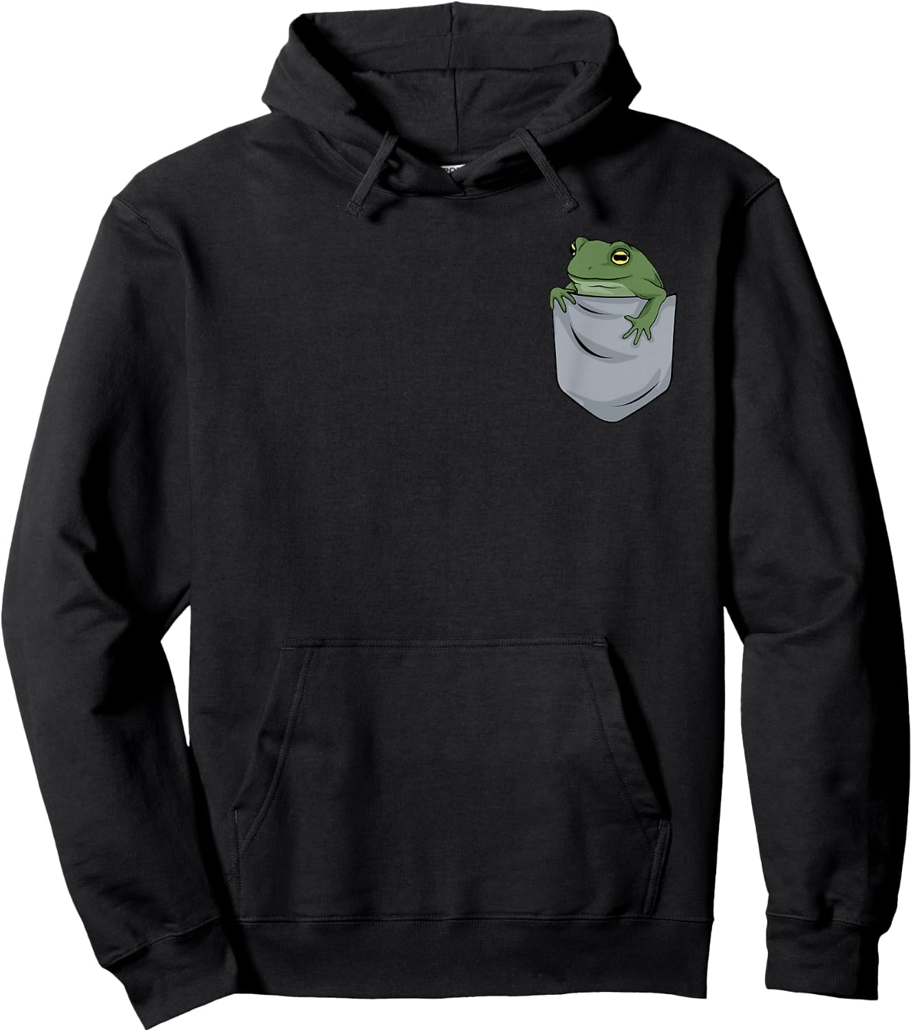 Frog in chest pocket Hoodie - Hoodie | Black