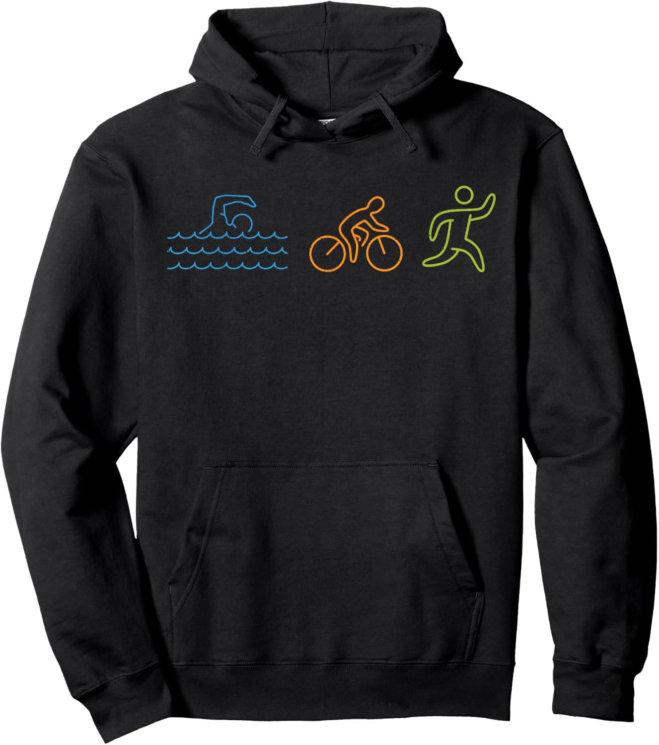 Triathlete Triathlon Swim Bike Run Hoodie - Hoodie | Black