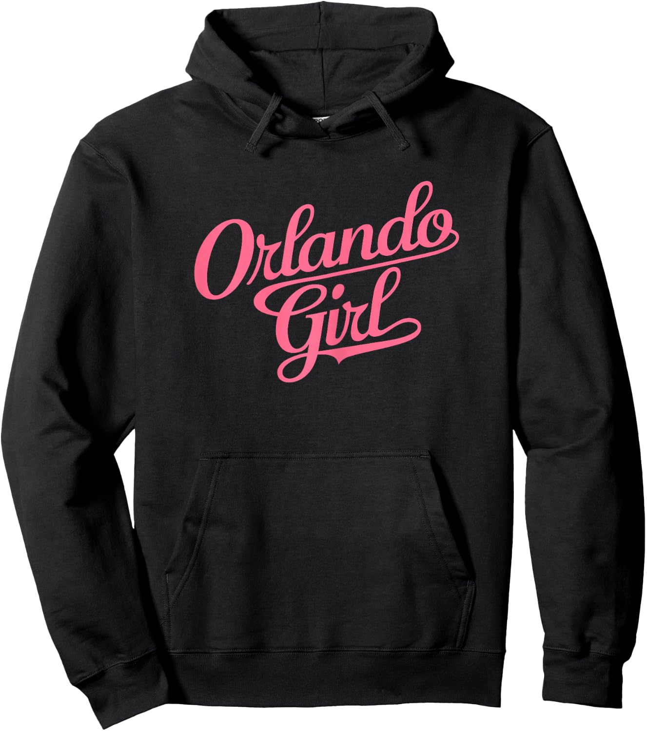 Orlando Girl Florida Retro Pink Miami Tampa Woman 407 Beach Hoodie - Hoodie | Black