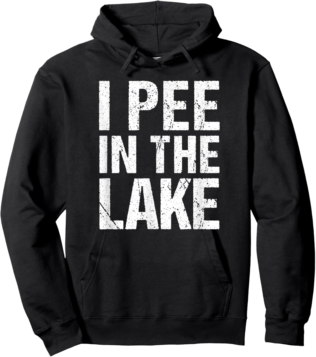 I Pee In The Lake Funny Summer Vacation Hoodie - Hoodie | Black