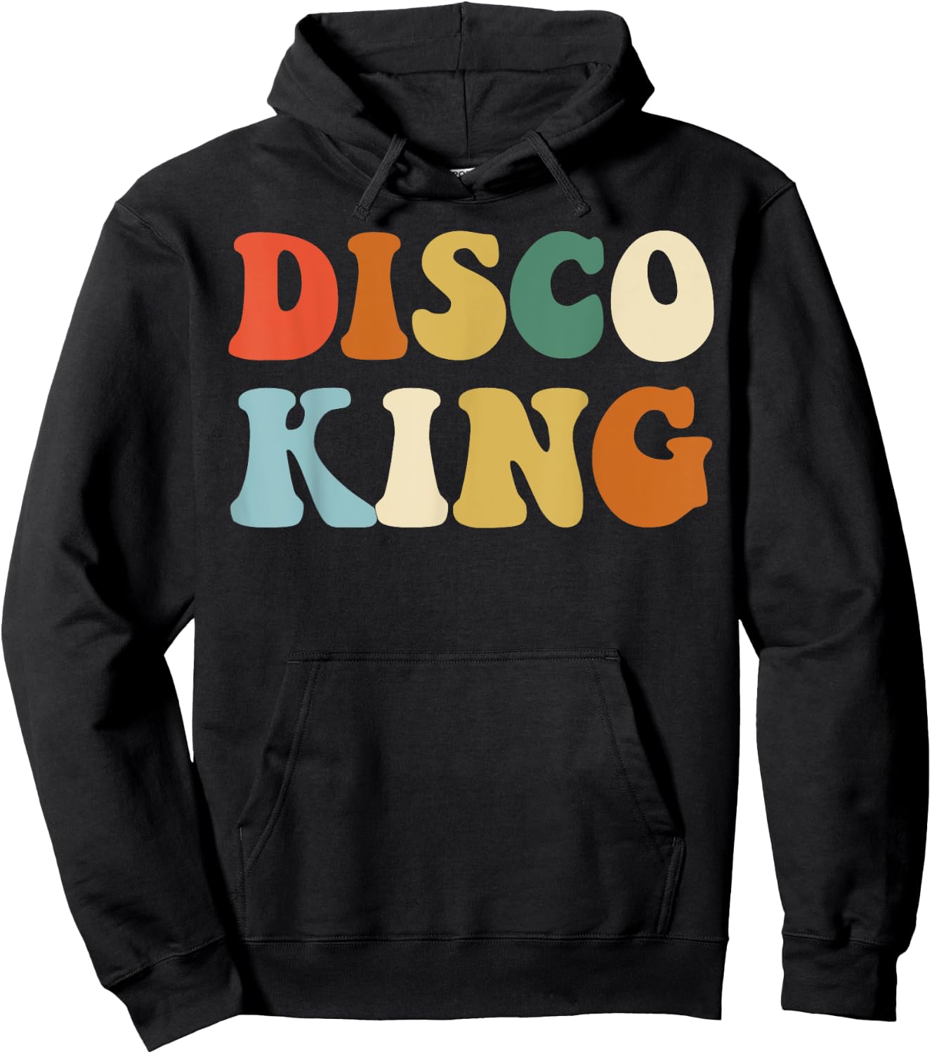 Disco King 1970s Disco Queen Matching Couple Shirts Hoodie - Hoodie | Black