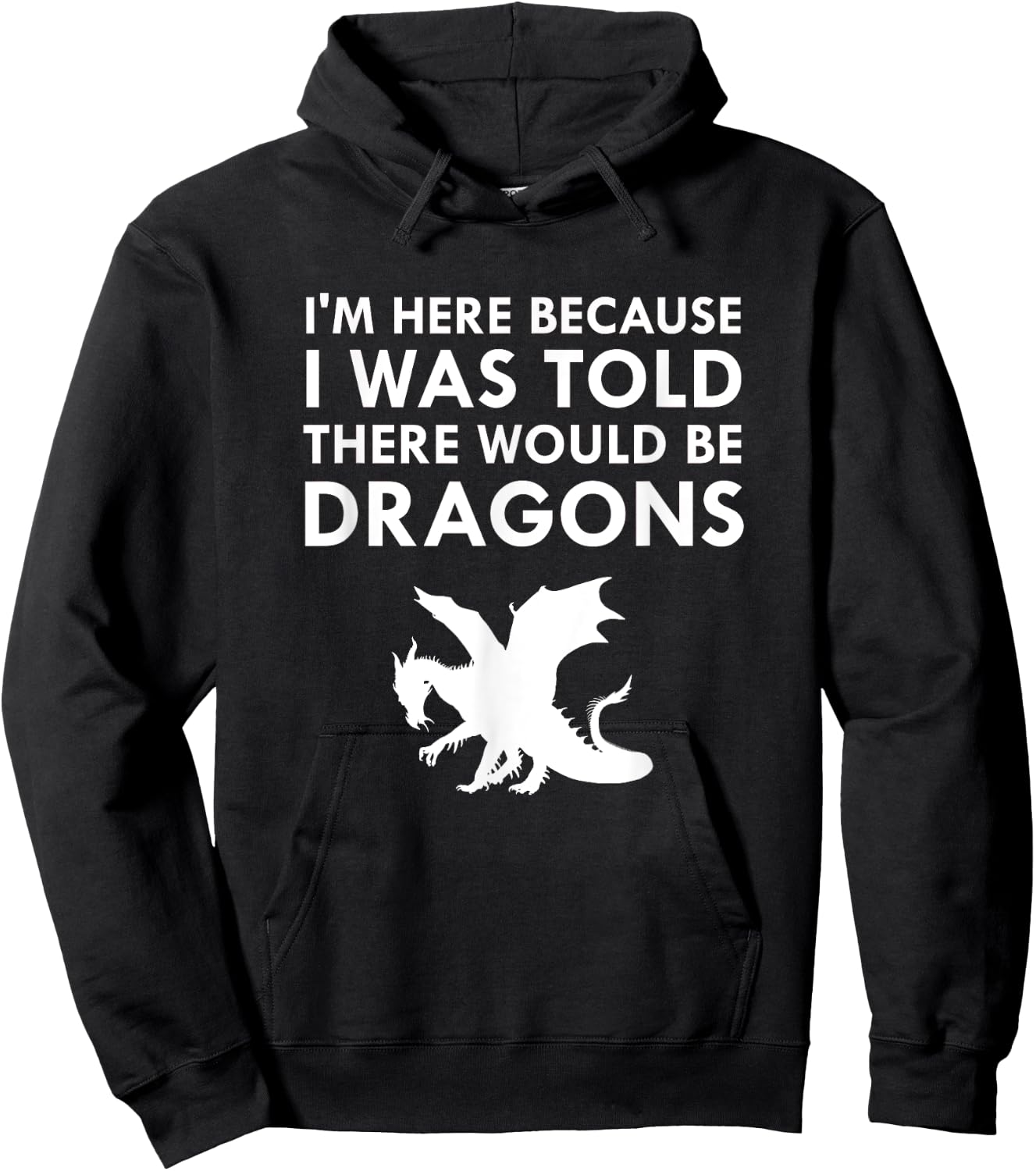 I Was Told There Would Be Dragons Mythical Creature Hoodie - Hoodie | Black
