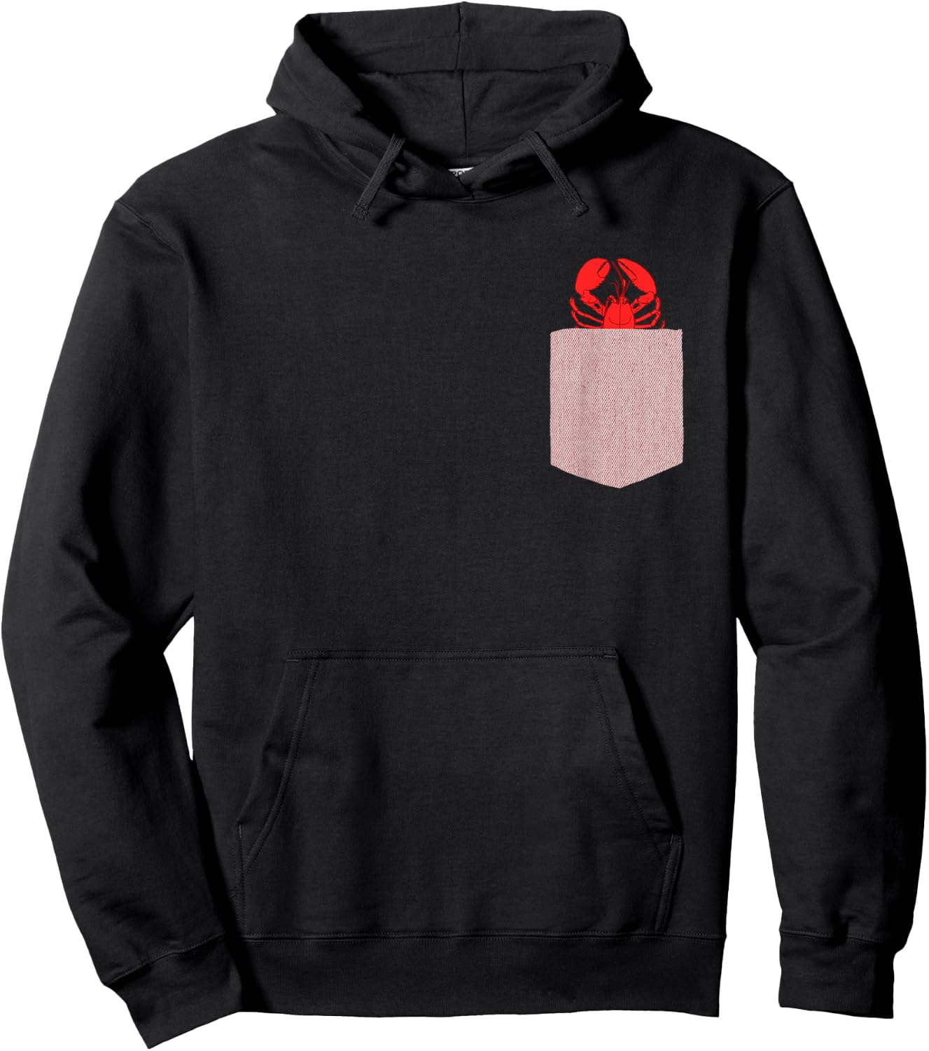 Lobster Design - Cute Pocket Animal Lobster Hoodie - Hoodie | Black