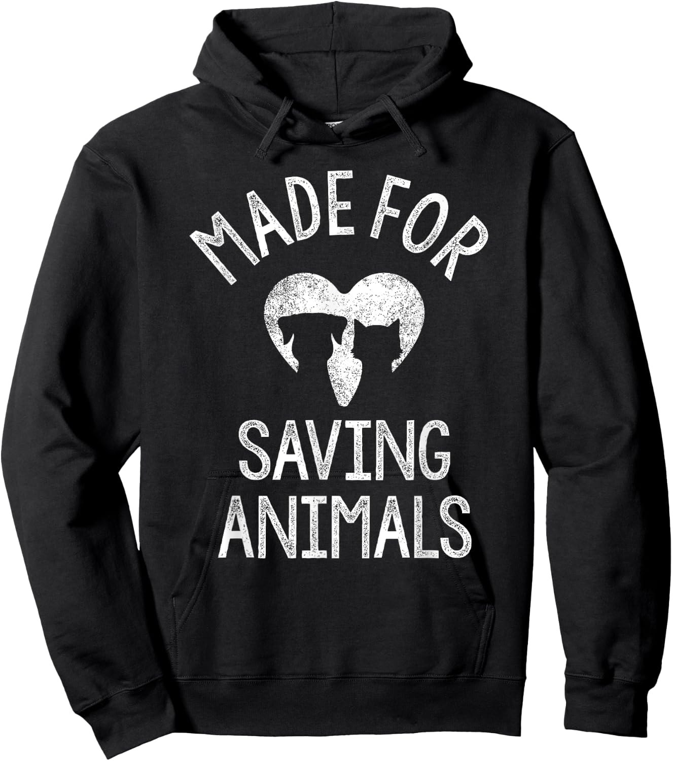 Made For Saving Animals Vet Student Vet Tech Veterinarian Hoodie - Hoodie | Black
