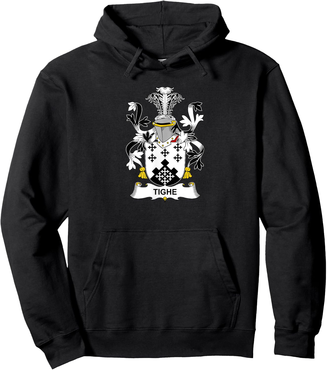 Tighe Coat of Arms - Family Crest Shirt Hoodie - Hoodie | Black