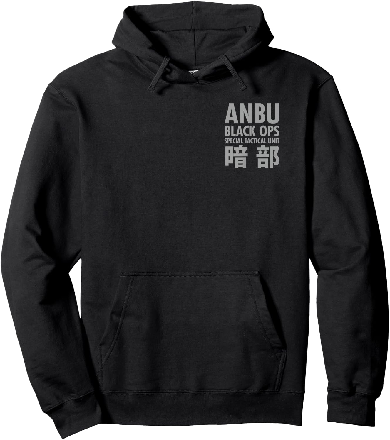 Naruto Shippuden Front and Back Anbu Tactical Squad Anime Hoodie - Hoodie | Black