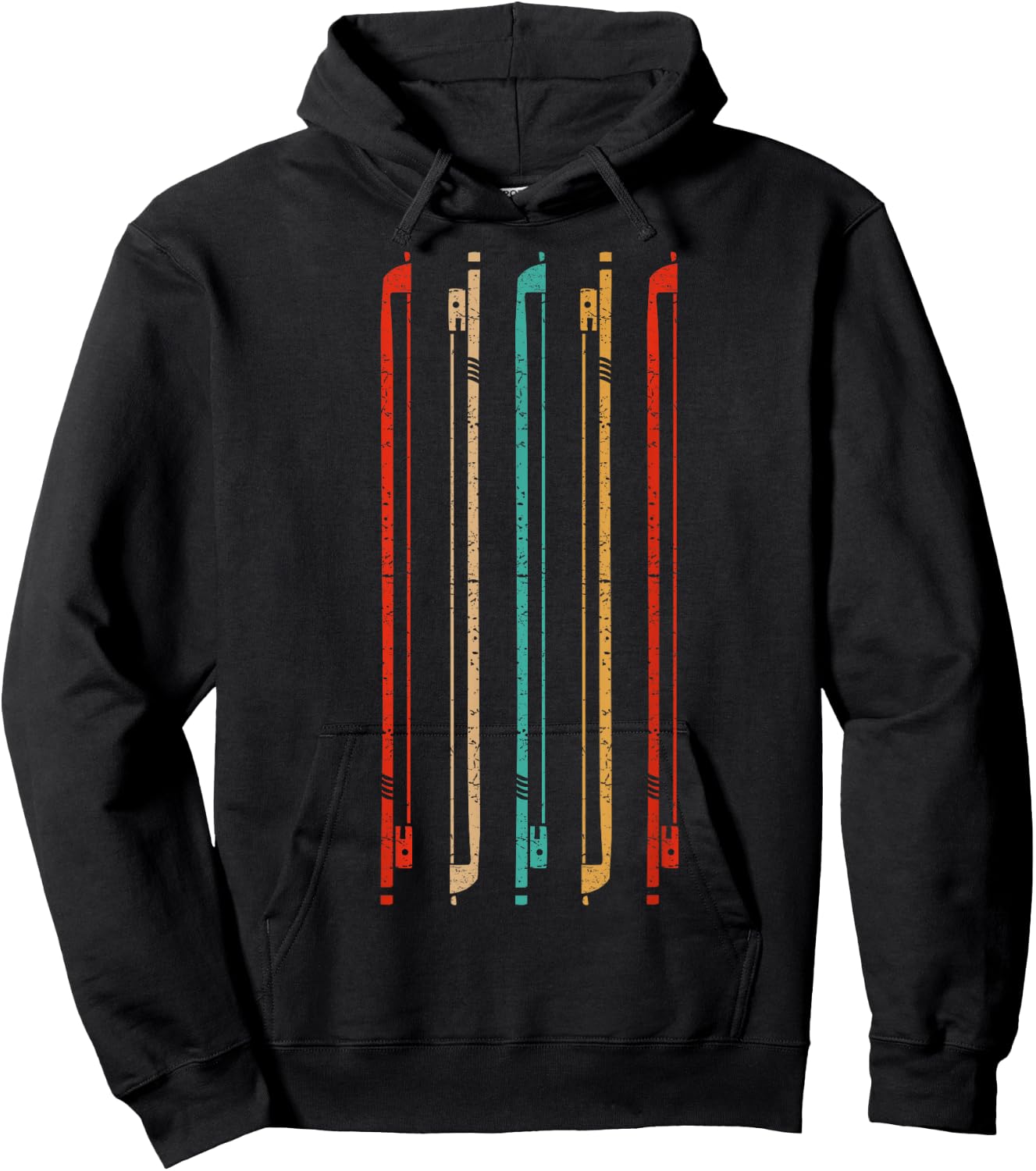 Retro Violin String Bow Shirt Violin Player Violinist Gift Hoodie - Hoodie | Black