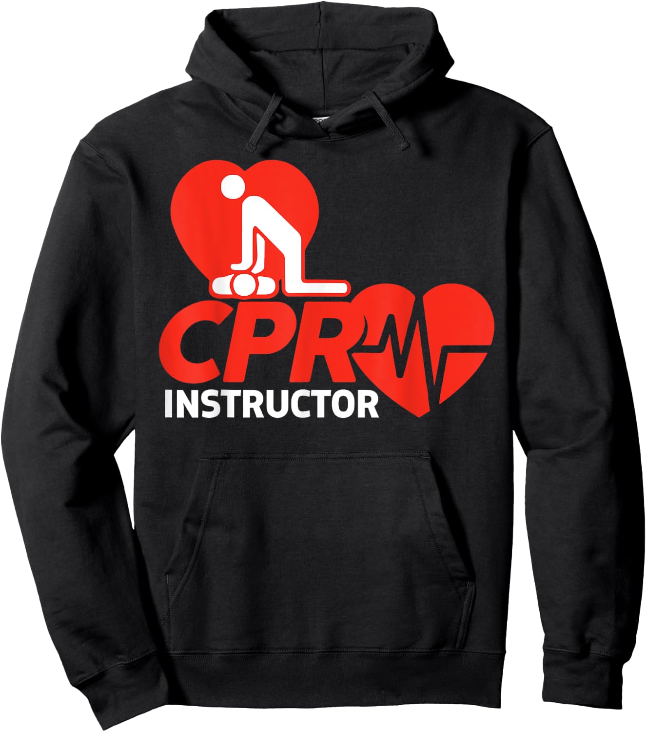 CPR Instructor Shirt EMS Volunteer Nurse Life Saver Gift Hoodie - Hoodie | Black