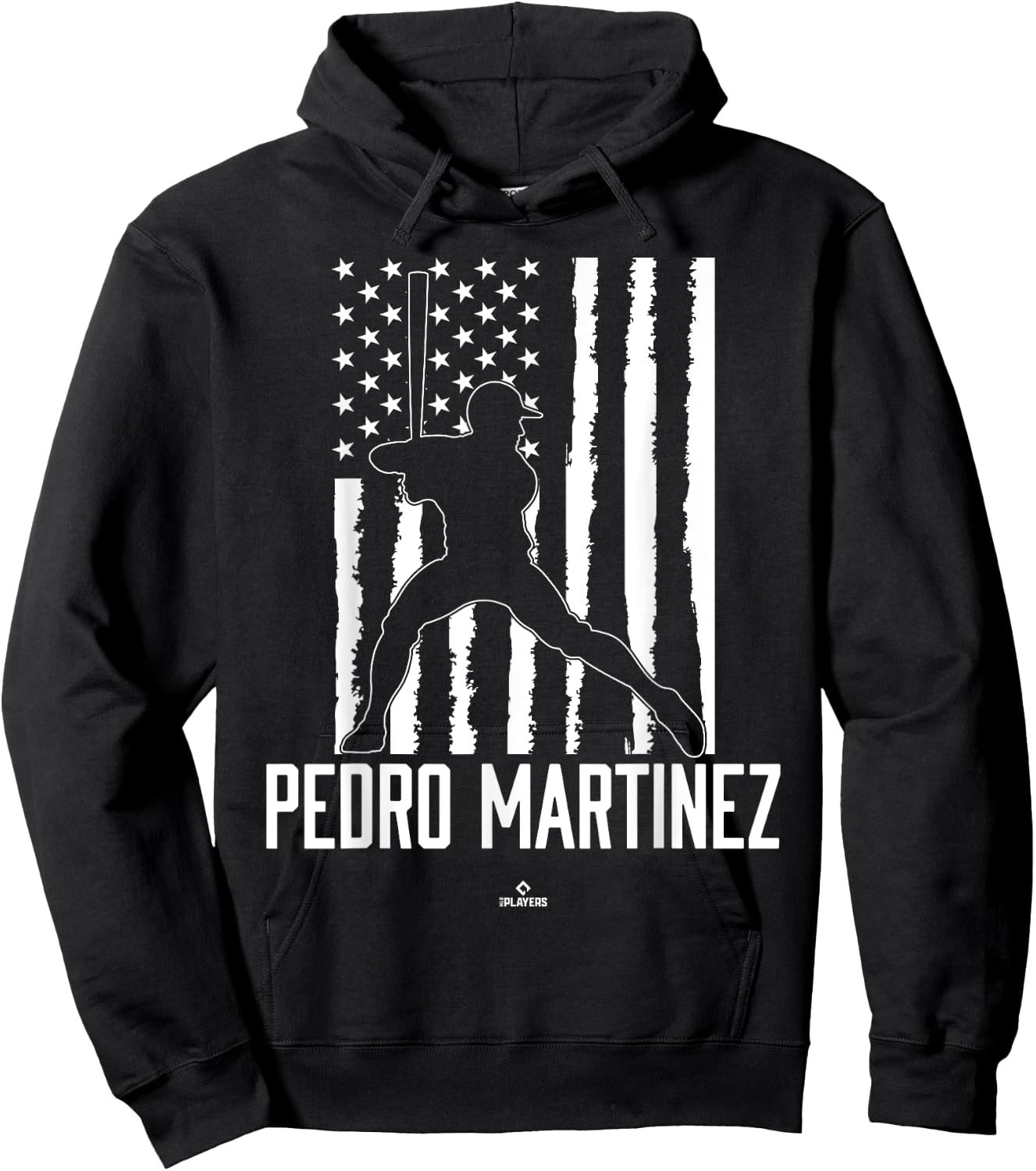 Distressed Flag Swing Pedro Martinez Prospect Baseball Fan Hoodie - Hoodie | Black