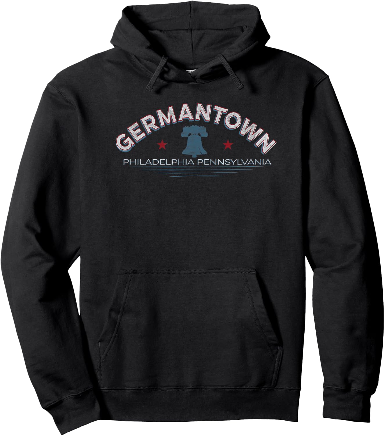 Germantown Philly Liberty Bell Phila Neighborhood Hoodie - Hoodie | Black