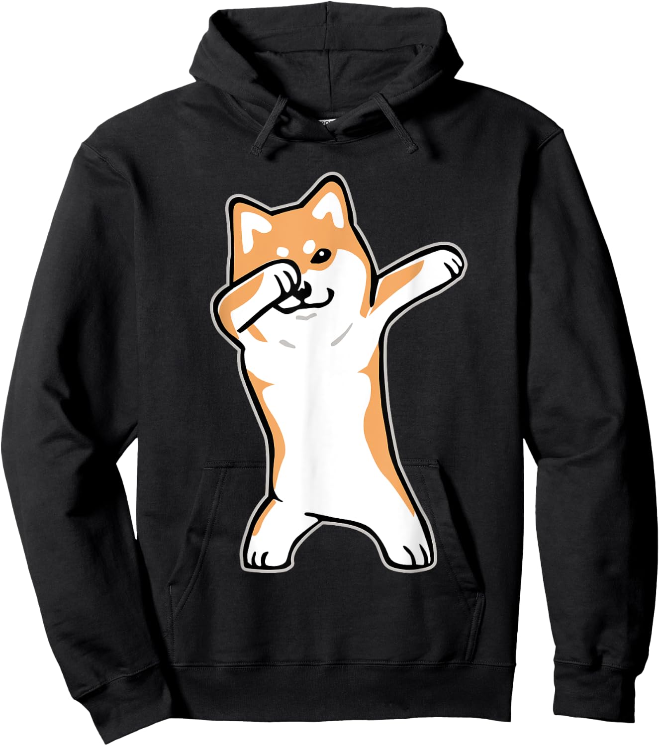Dog Meme shirt DABBING SHIBA INU DOGE Hoodie - Hoodie | Black