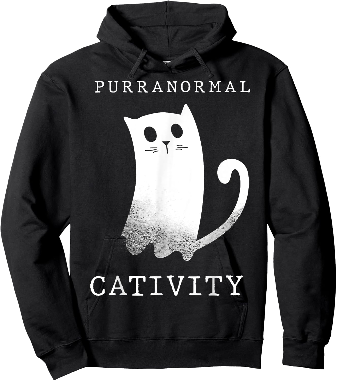 Purranormal Cativity Ghost Cat Shirt Hoodie - Hoodie | Black