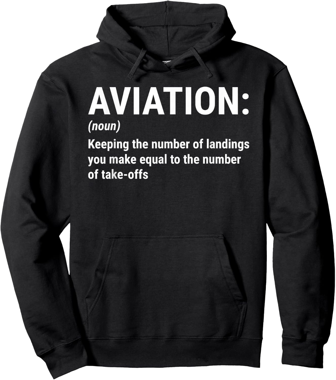 Funny Aviation Definition Pilot Flying Small Hoodie - Hoodie | Black