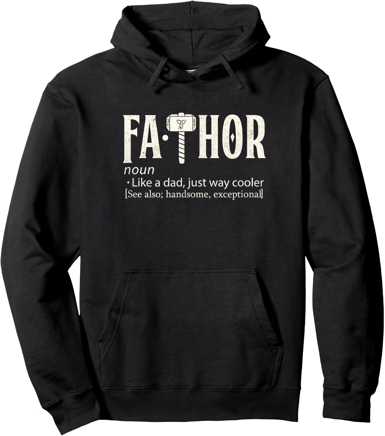 Fathers Day Gift Viking Thor Hoodie - Hoodie | Black