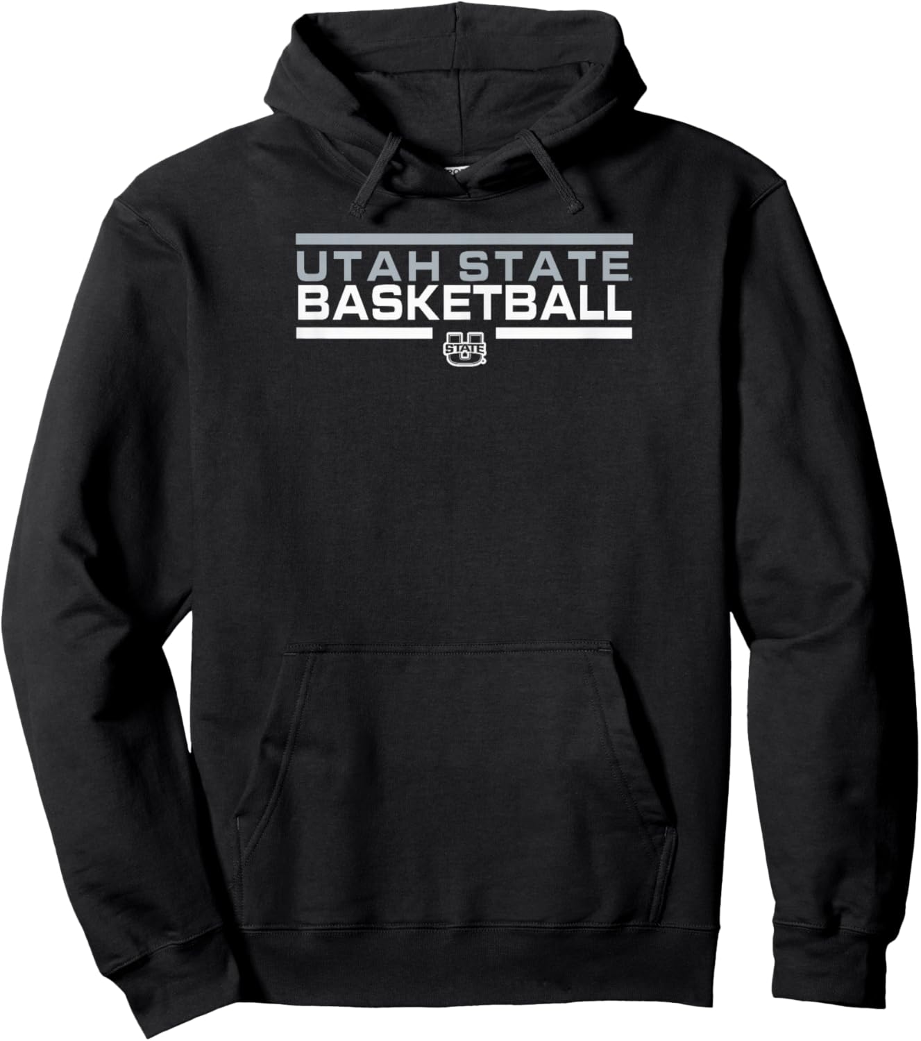 Utah State Aggies Basketball Varsity Navy Hoodie - Hoodie | Black