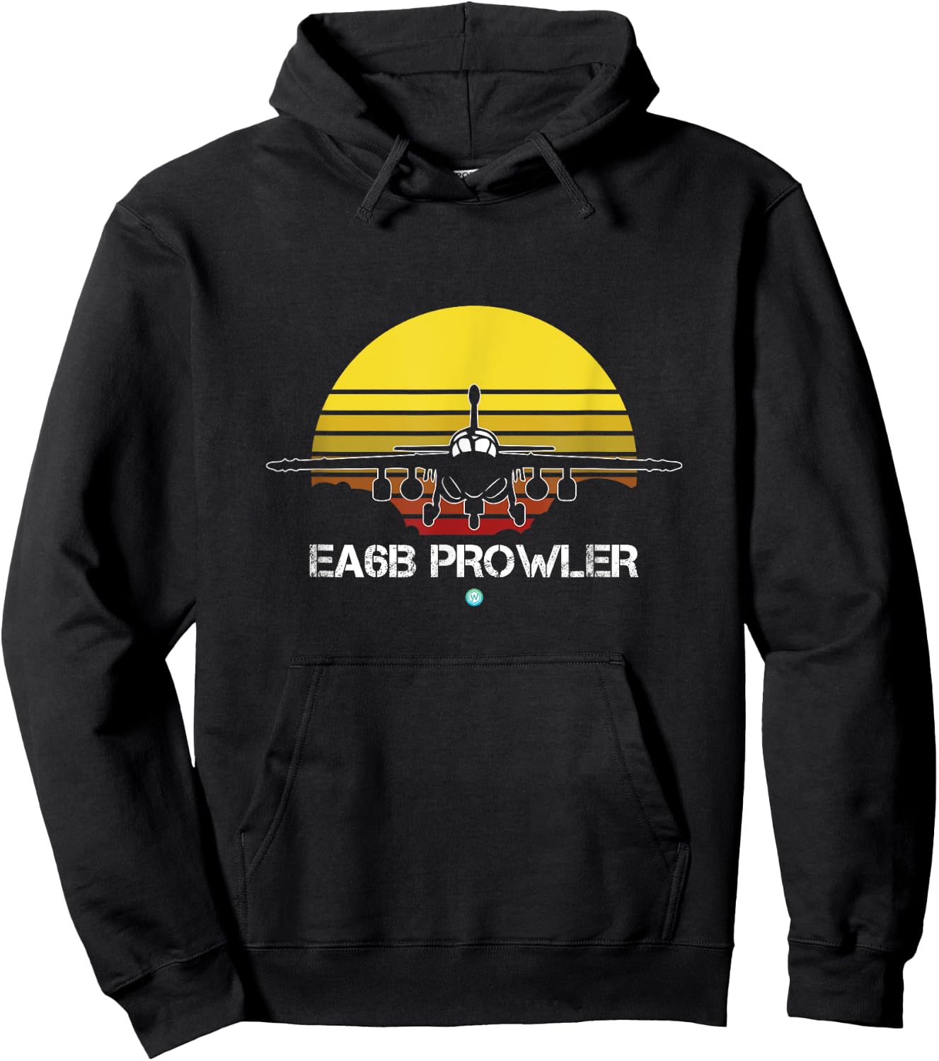 Vintage EA-6B Prowler Military Aircraft Shirt Gift Hoodie - Hoodie | Black