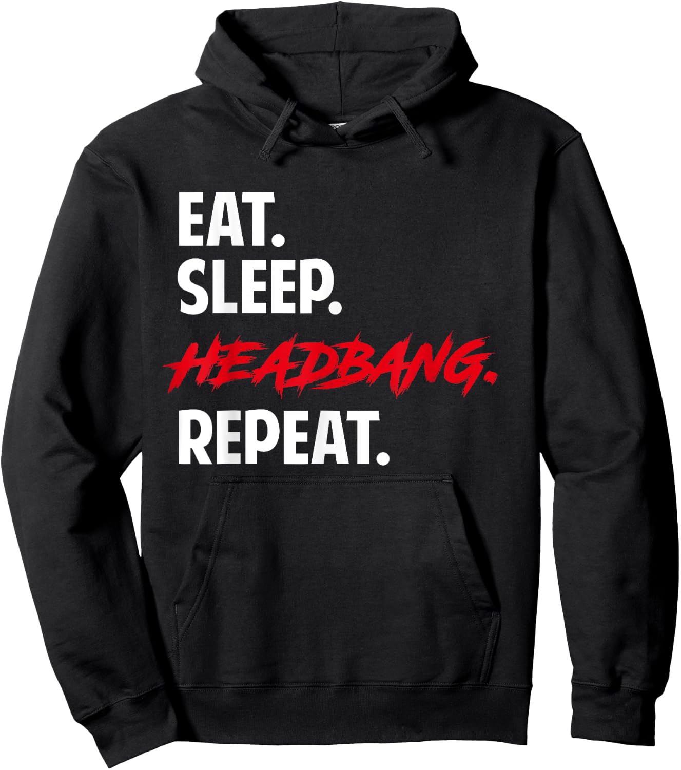 Funny Metal Hardrock Headbanger's Rock Music Festival Hoodie - Hoodie | Black
